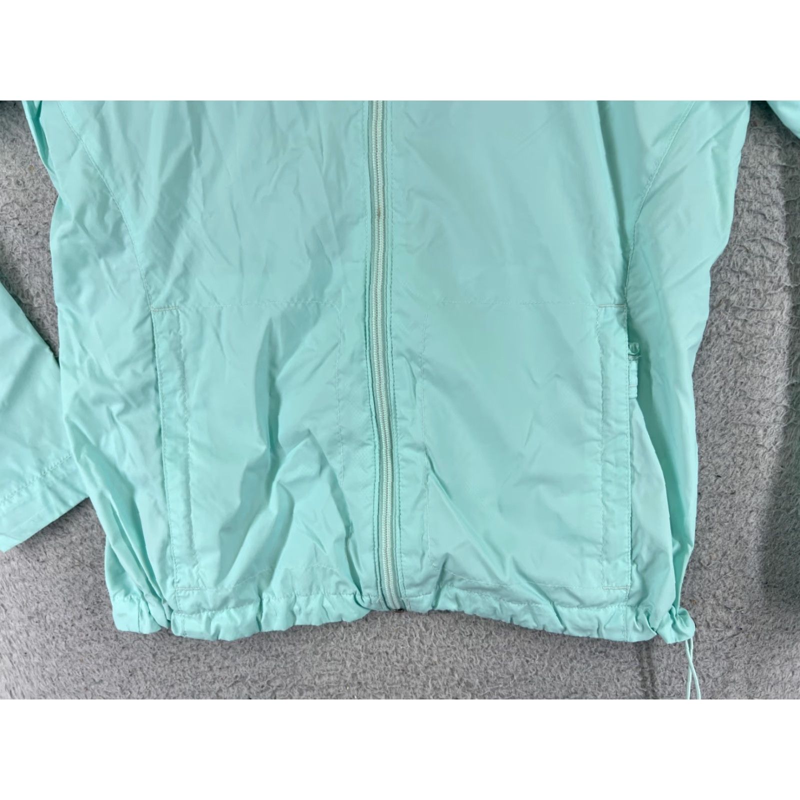 Altea Columbia Jacket Womens Extra Large Teal Full Zip Windbreaker Retro Nylon Mock Size XL / US 12-14 / IT 48-50 - 5 Thumbnail