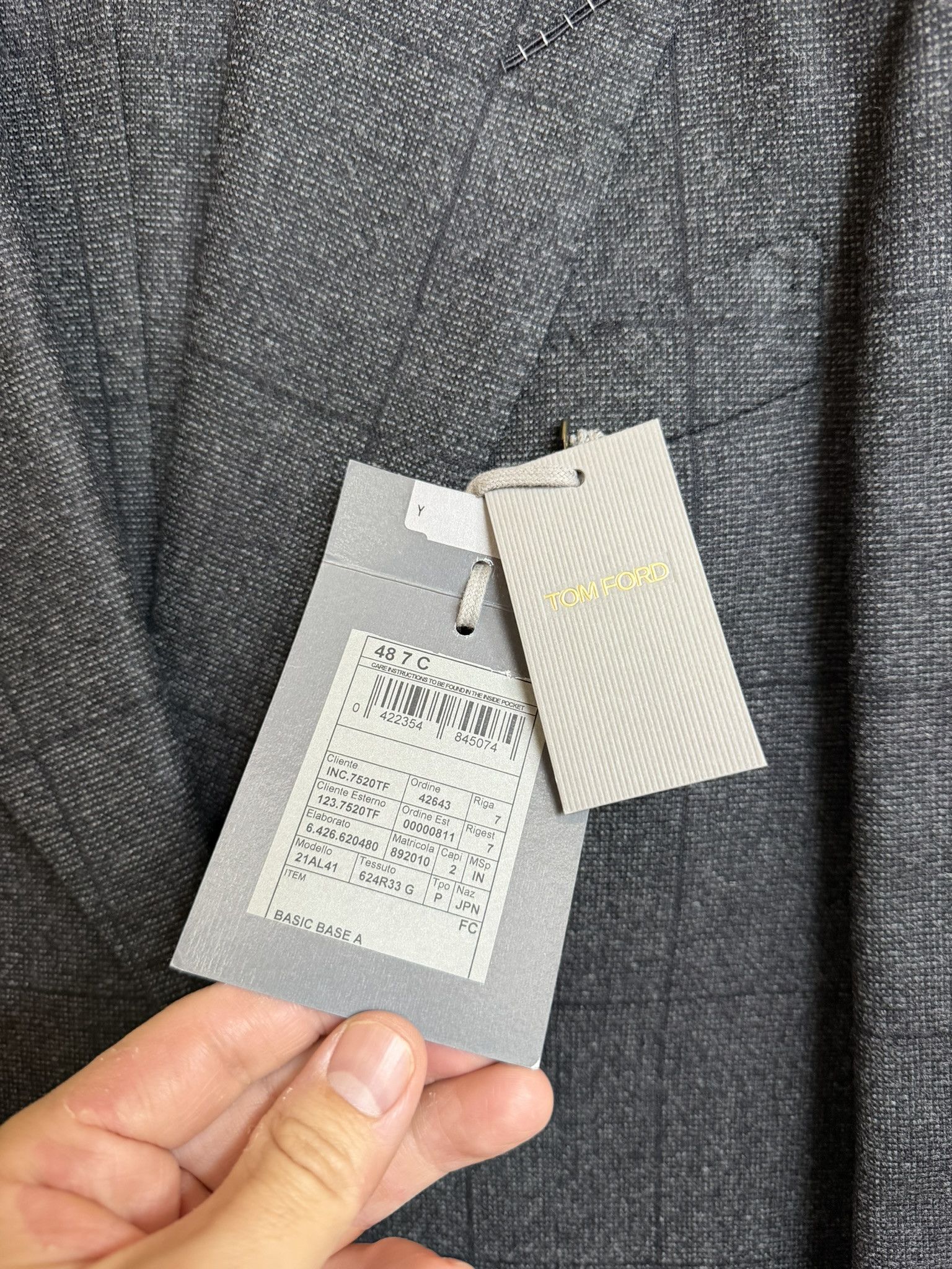 Tom Ford TOM FORD Windsor Fit Wool-Cashmere Windowpane Check Suit 38S Size 38S - 9 Thumbnail