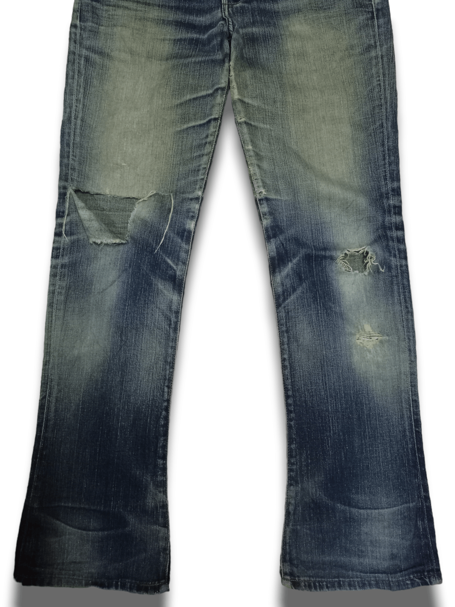 Levi's × Levi's Vintage Clothing Vintage 90s Levis 517 Mud Wash Distressed Flare Jeans 34x32 Size US 34 / EU 50 - 7 Thumbnail