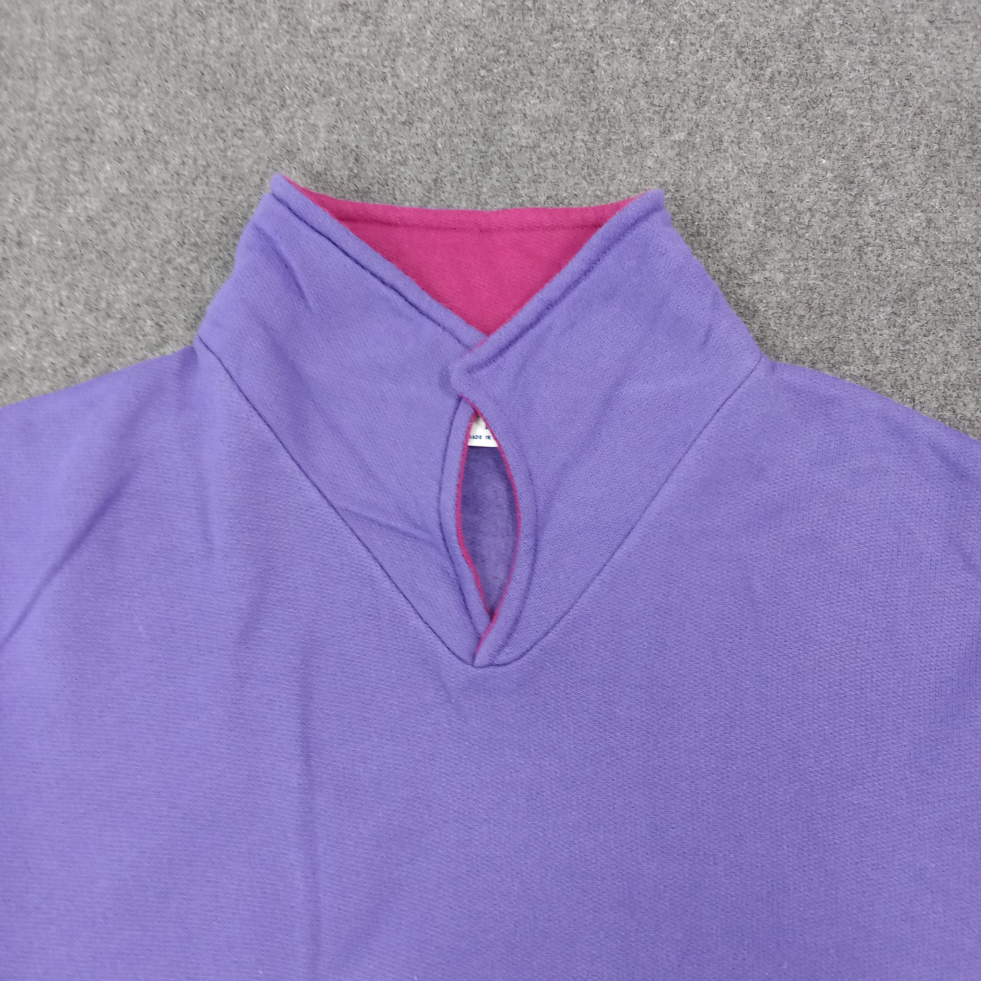 Vintage 90s Blue Ocean Polo Collar Pullover C268N14 Size US L / EU 52-54 / 3 - 3 Thumbnail