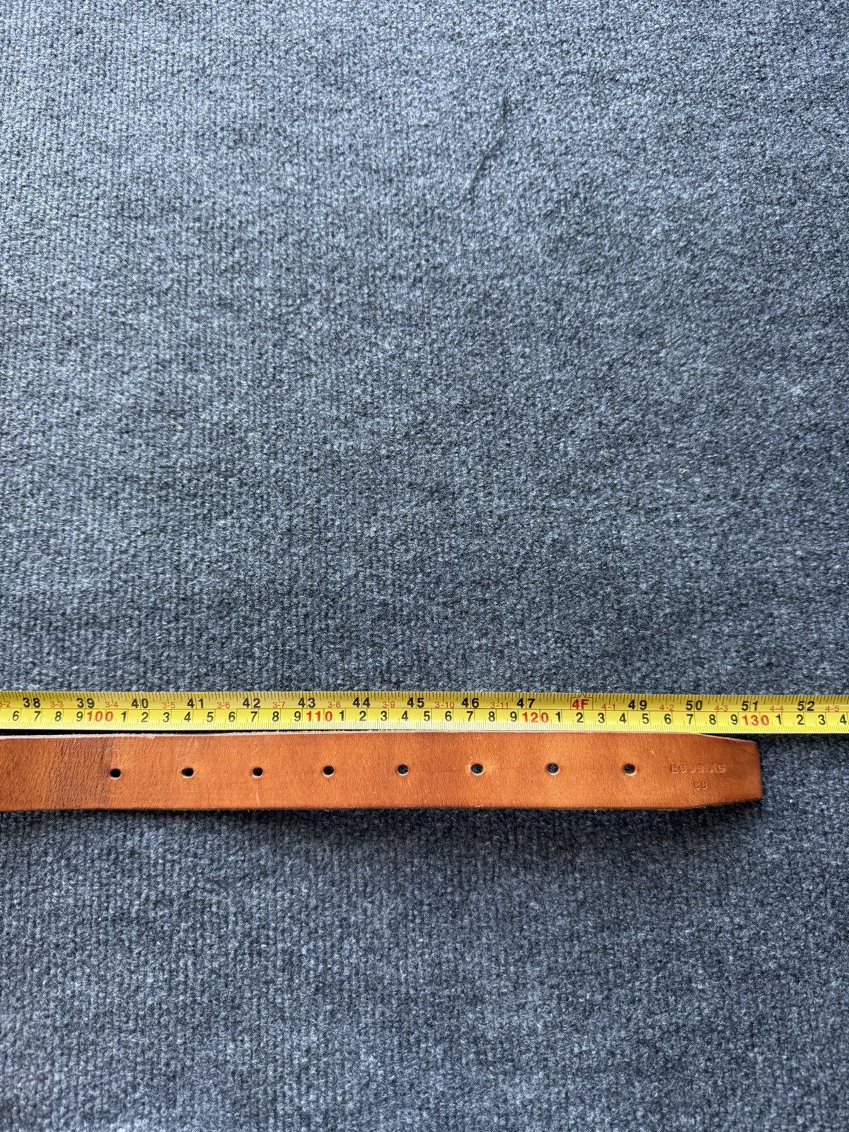 Japanese Brand Vintage 00s Western Cowboy Brown Leather Belt Minimal Buckle Size ONE SIZE - 15 Thumbnail