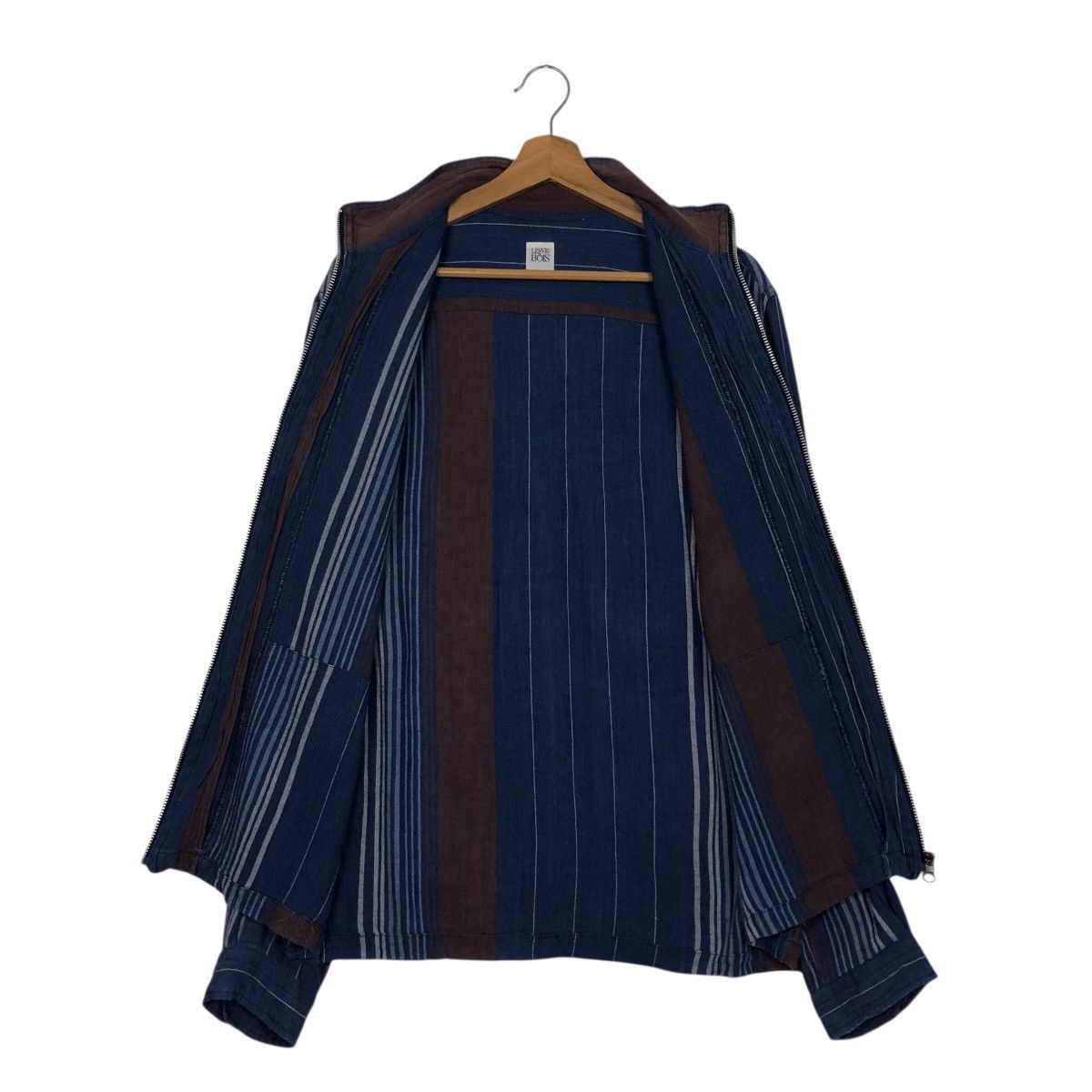 Japanese Brand 🔥VINTAGE STRIPPED CHORE JACKET LESVIS BAOIS ISSEY MIYAKE Size US M / EU 48-50 / 2 - 15 Thumbnail
