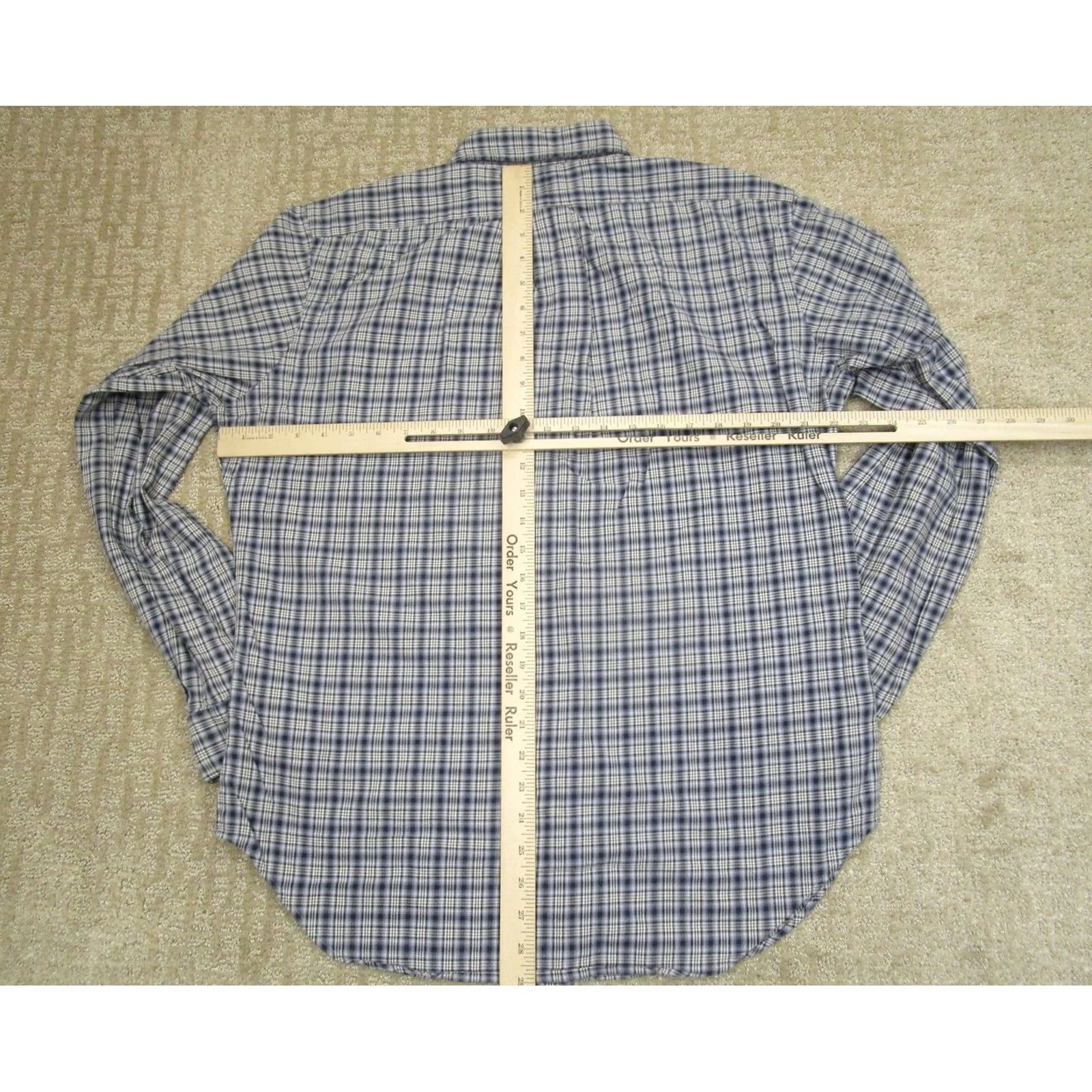 Ralph Lauren Ralph Lauren Shirt Men Medium Blue Plaid Flannel Button Down Long Sleeve Twill Size US M / EU 48-50 / 2 - 5 Thumbnail