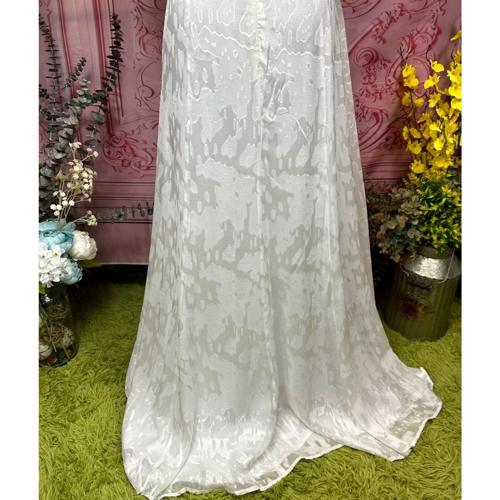 Hutch Hutch Love in the Abstract Maxi Dress White 10 Size L / US 10 / IT 46 - 11 Thumbnail