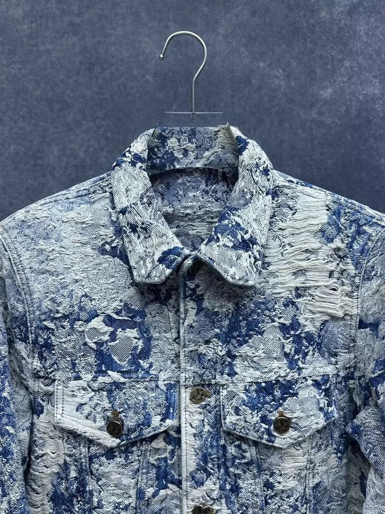 Louis Vuitton Louis Vuitton Louis Vuitton Blue Floral Long Sleeve Denim Size US L / EU 52-54 / 3 - 8 Thumbnail