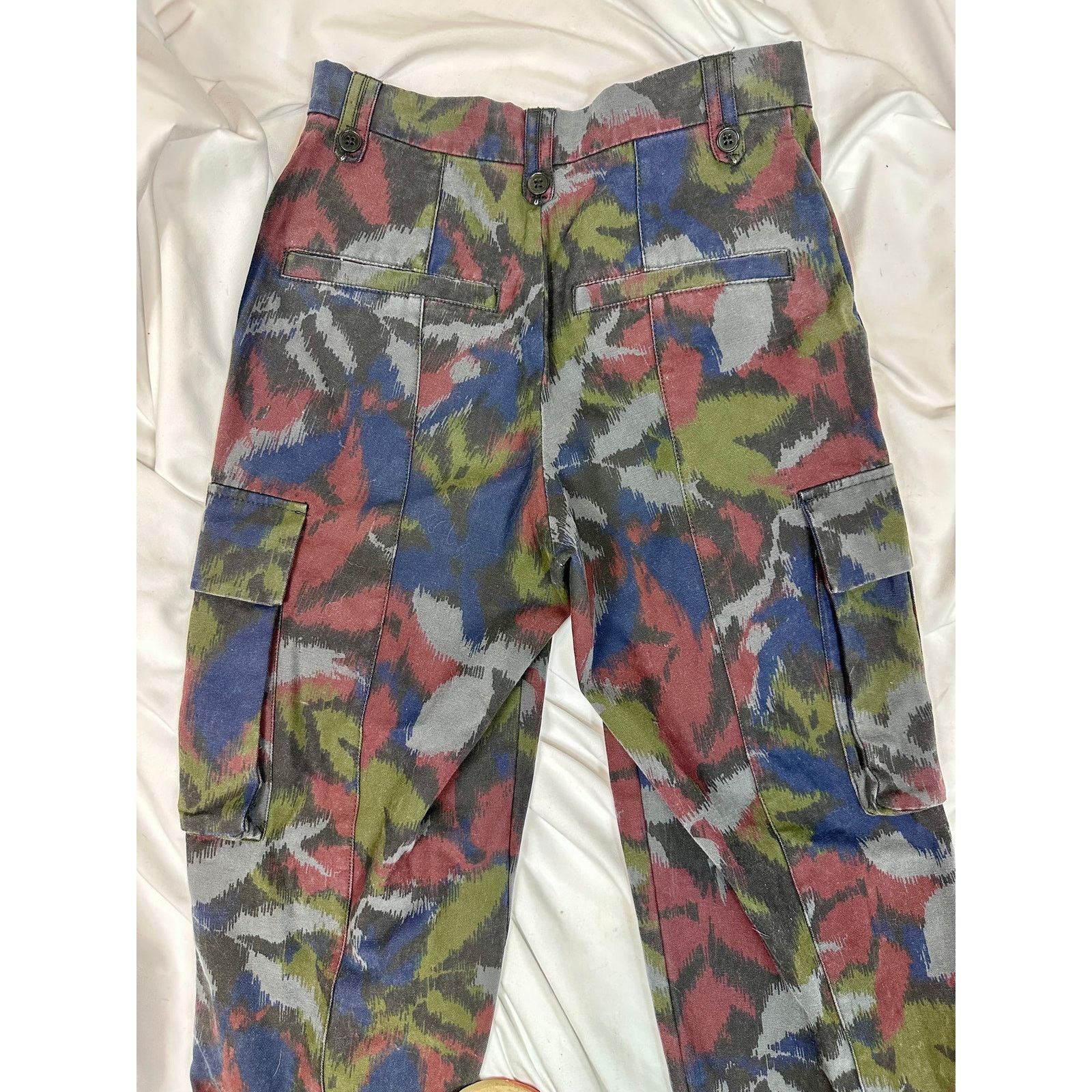 Zadig & Voltaire Zadig & Voltaire Pilote Canvas Cargo Pants Dark Camo 34 (8) Size 30" / US 8 / IT 44 - 22 Thumbnail