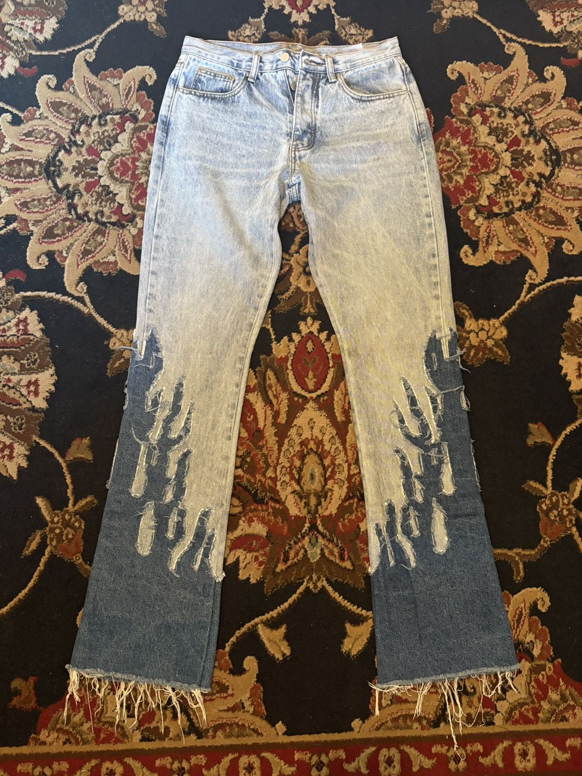MNML MNML B556 Flame Flare Denim Size US 30 / EU 46 - 1 Thumbnail