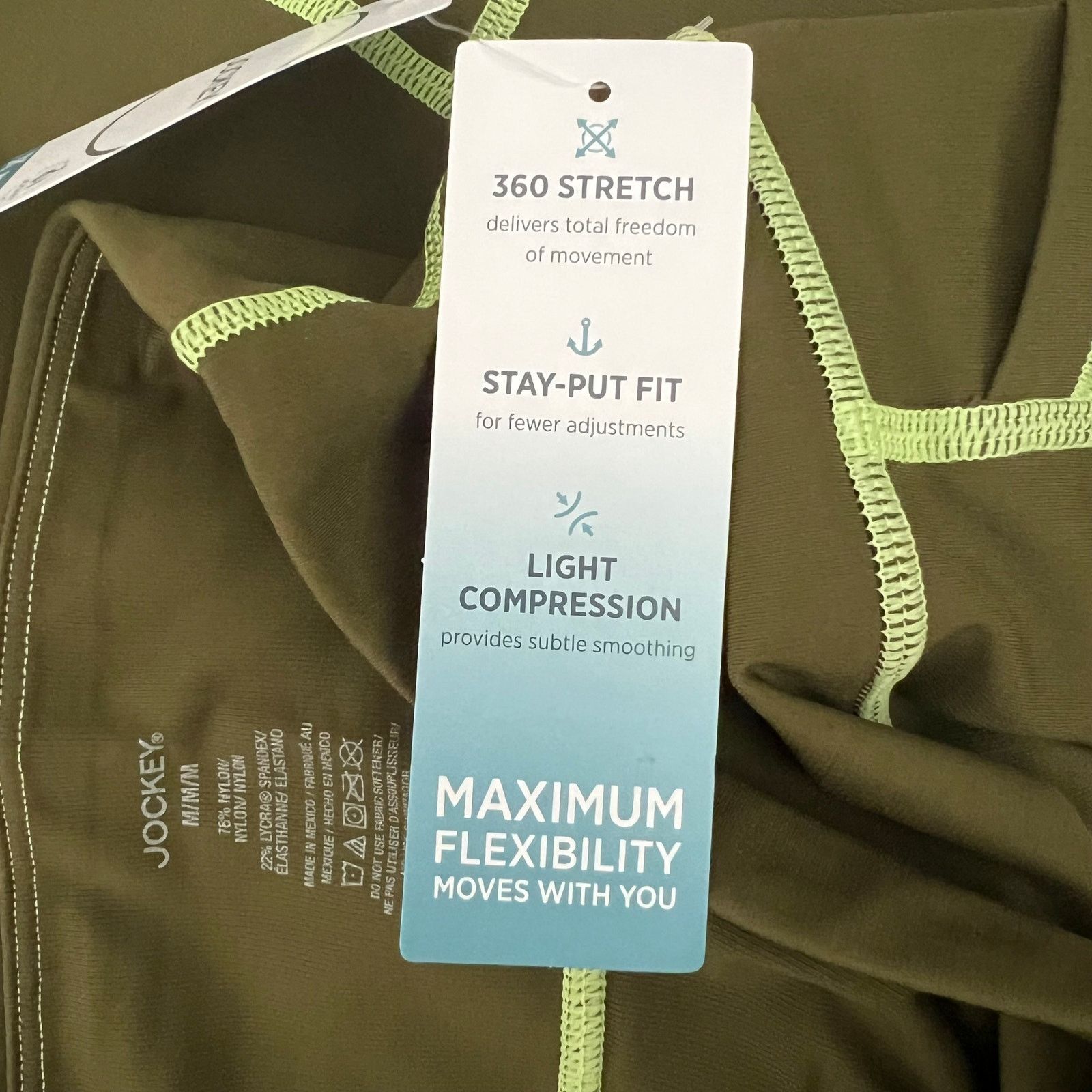 Jockey Jockey Performance 360 Superior Stretch 9" Bike Short , M Size 30" / US 8 / IT 44 - 12 Thumbnail
