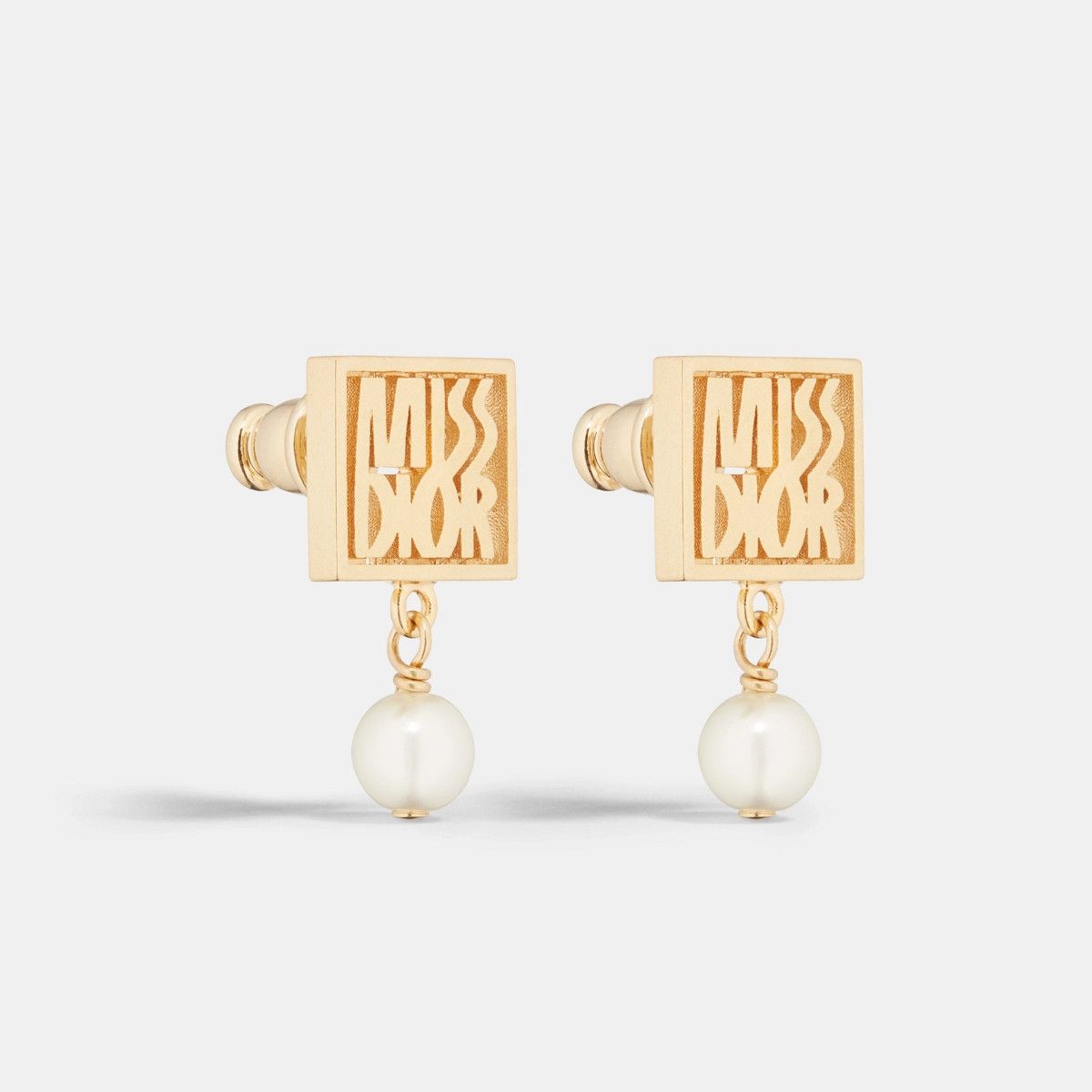 Dior o1bcso1str0126 Size:OS/Miss Dior Earrings in Golden/White Size ONE SIZE - 1 Thumbnail