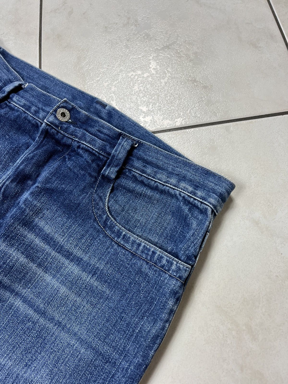 Diesel × Vintage Vintage Diesel Rivec y2k distressed jeans pants baggy washed Size US 33 - 13 Thumbnail