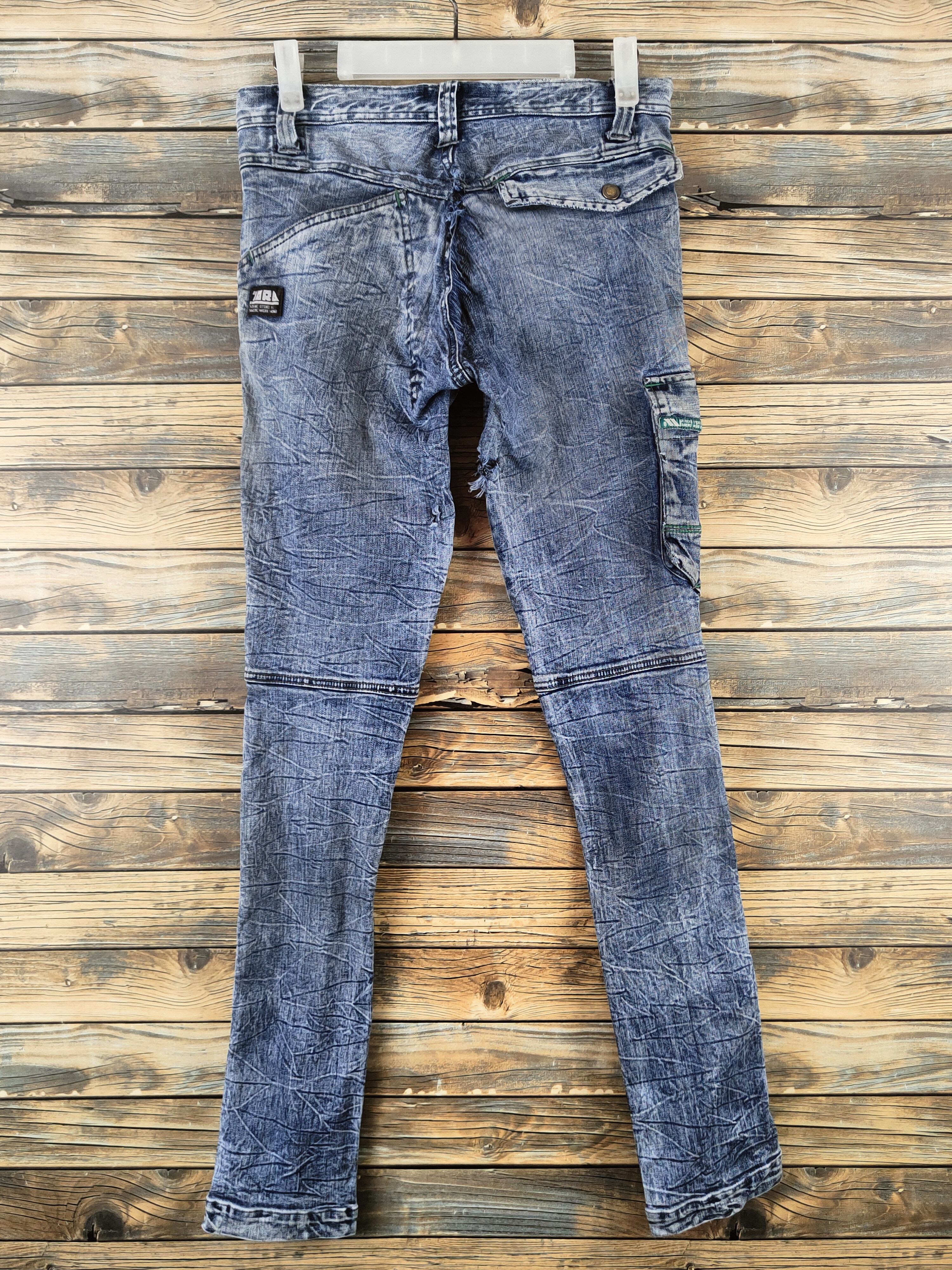 Japanese Brand D Torachi Blue Distressed Ripped Jeans #S2914 Size US 28 / EU 44 - 8 Thumbnail