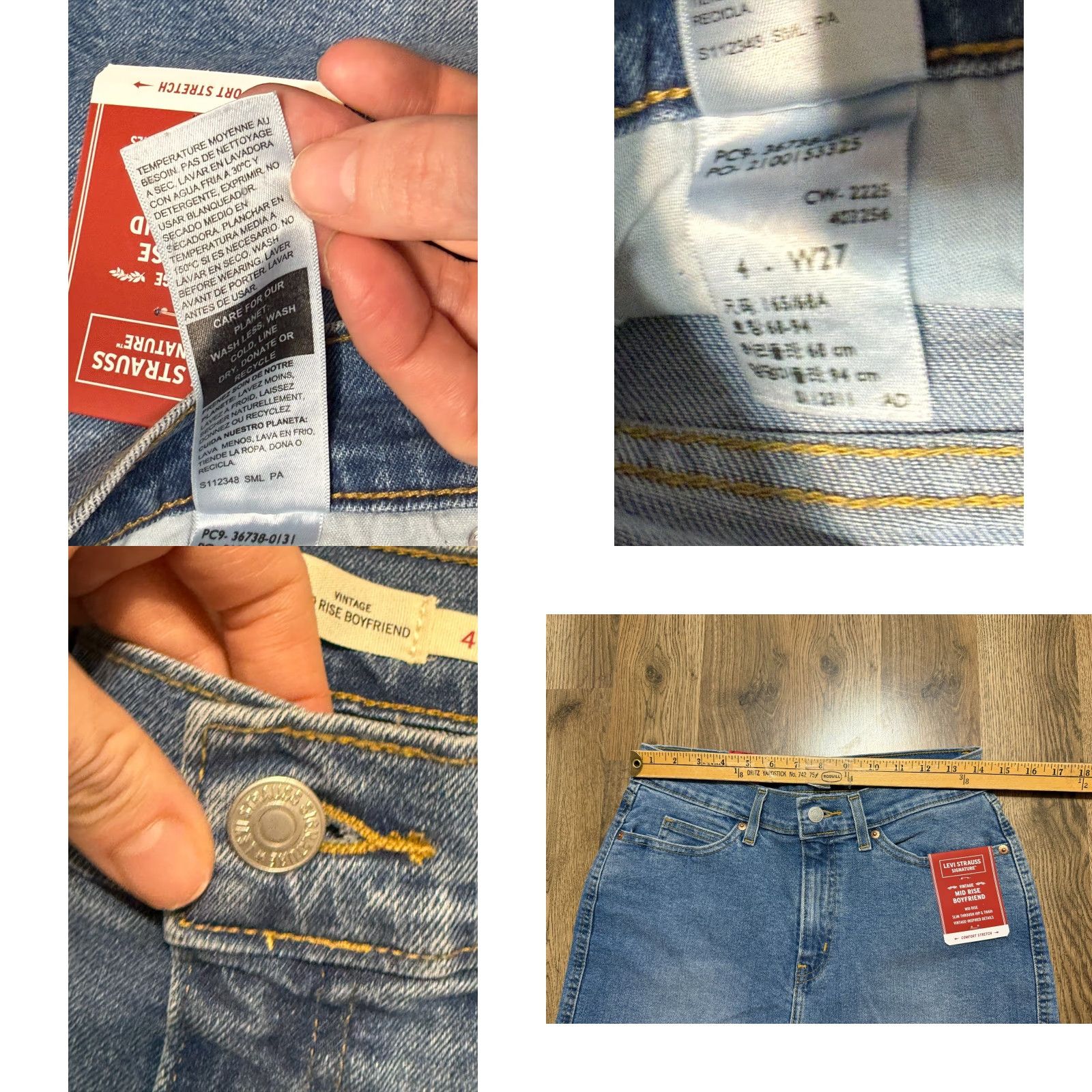 Levi's VINTAGE Levi's Jeans Women's Size 4 Blue Denim Mid Rise Boyfriend NWT Regular 5-Pocket Design Mens Girls Size 27" / US 4 / IT 40 - 8 Thumbnail