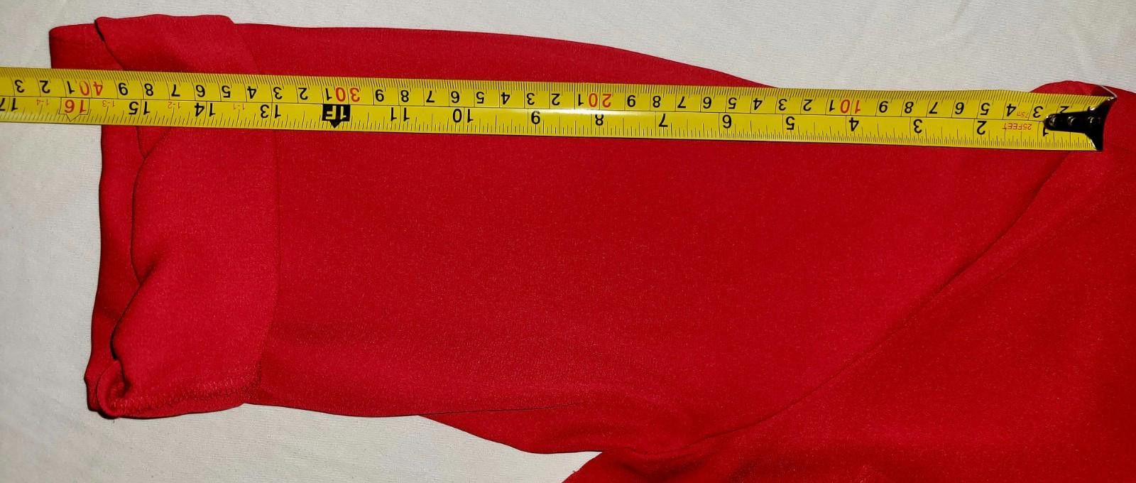 Designer IN San Francisco women s XL red 3/4 sleeve button up blouse Size XL / US 12-14 / IT 48-50 - 8 Thumbnail