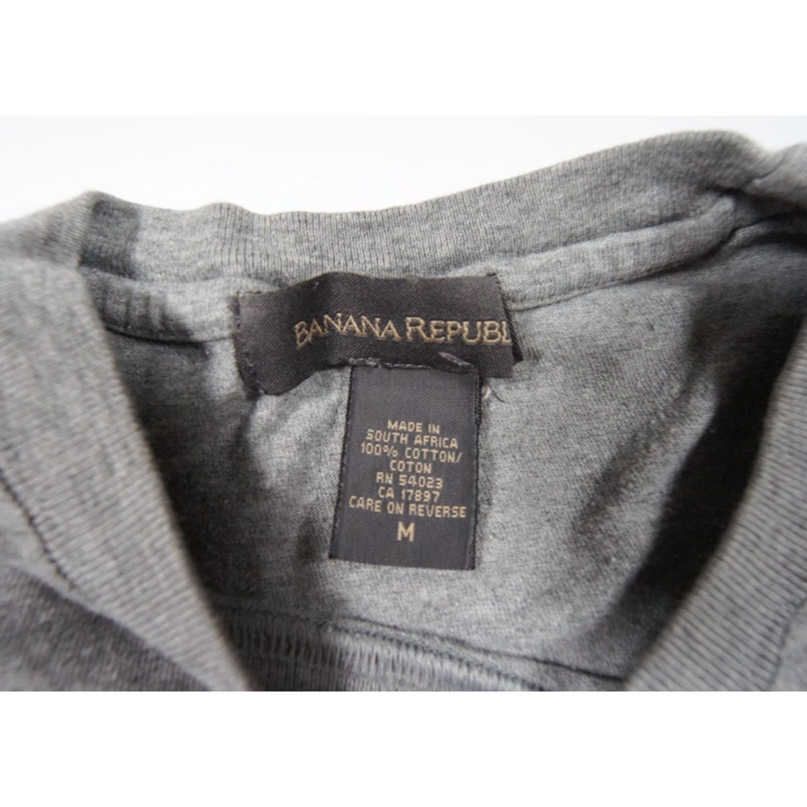 Banana Republic Vintage Banana Republic Men's Cotton Short Sleeve Crewneck T-Shirt Gray Hawaii 90s Logo Size US M / EU 48-50 / 2 - 5 Thumbnail