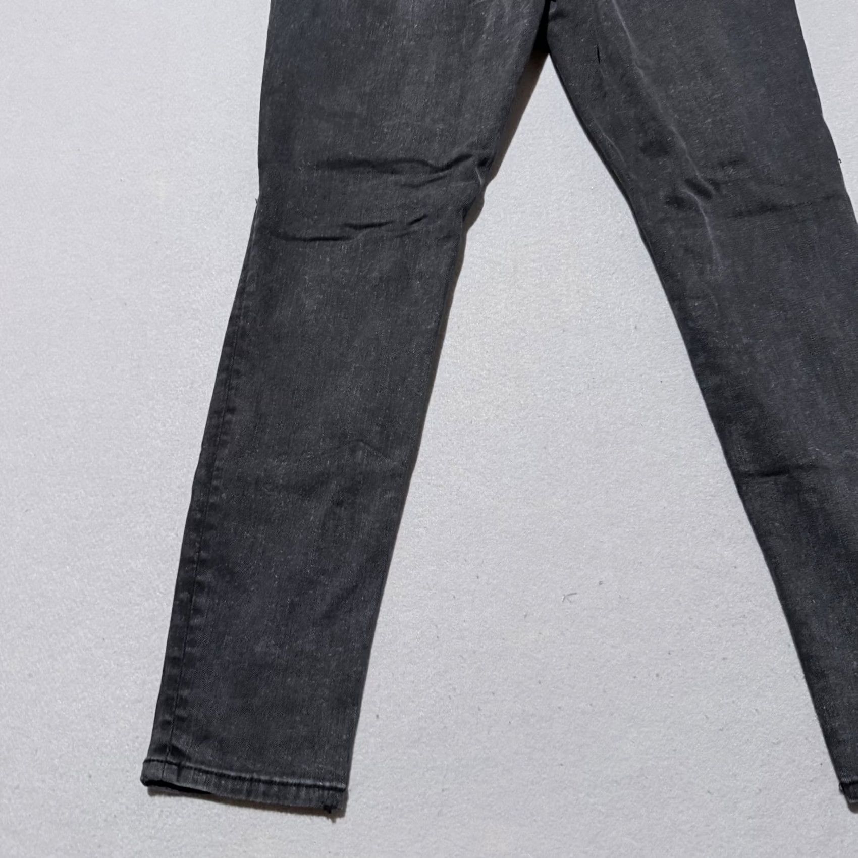 American Eagle Outfitters American Eagle Jeans Women Denim Stretch Ripped Distressed Skinny - 12 Short Black 5-Pocket Style Jeans Mens Womens Boys Girls Size 34" / US 12 / IT 48 - 7 Thumbnail