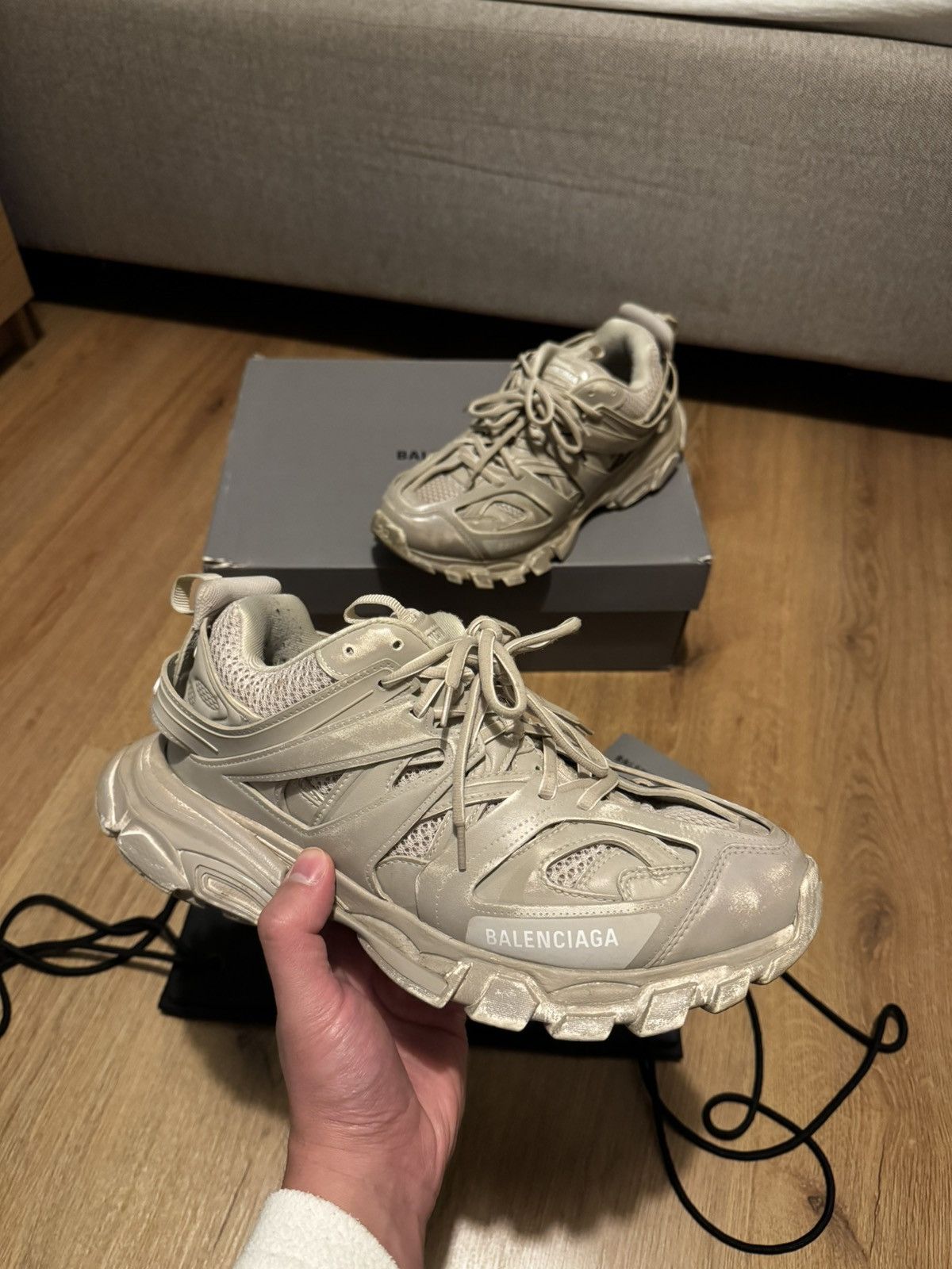 Balenciaga Balenciaga track sneaker faded beige size 42 Size US 9 / EU 42 - 1 Thumbnail