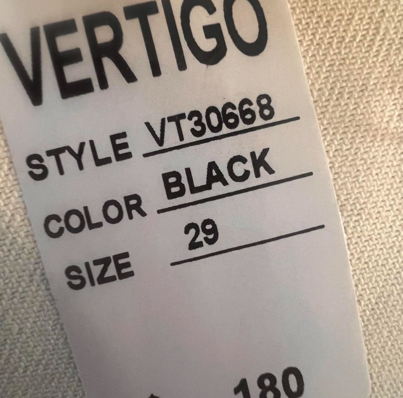 Vintage Gold Stitch VertigoY2K Jeans Size 29 VERTIGO DEADSTOCK JEANS Size 29" - 2 Thumbnail
