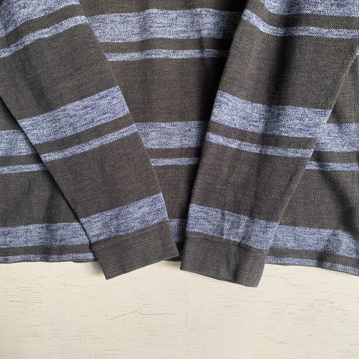 Lacoste Vintage Long Sleeve Lacoste Striped Polo Shirt Size US M / EU 48-50 / 2 - 9 Thumbnail