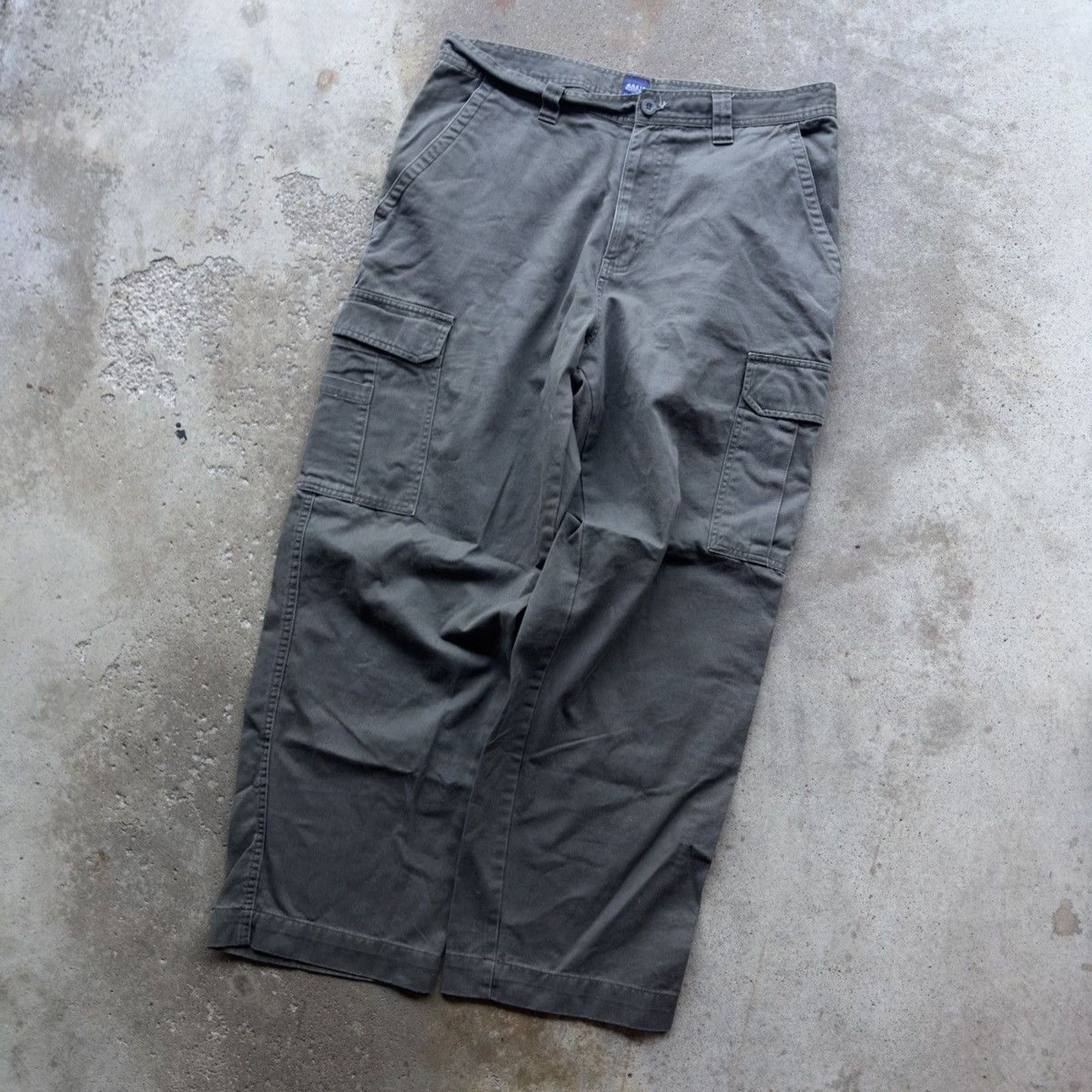 Vintage Vintage Baggy Green Cargo Pants ERD Grunge Skater Size US 35 - 3 Thumbnail