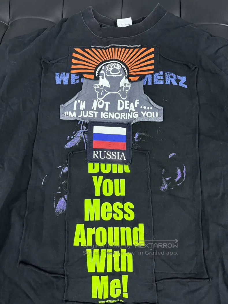 Vetements Vetements Patch Anti-War Short Sleeve Size US XS / EU 42 / 0 - 2 Thumbnail