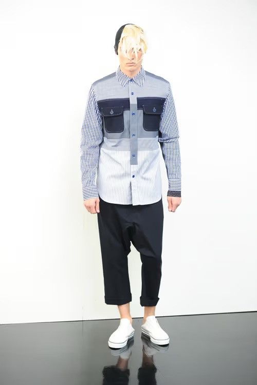 image of Comme Des Garcons Ganryu S/s'14 Checked Shirt in Red, Men's (Size Small)