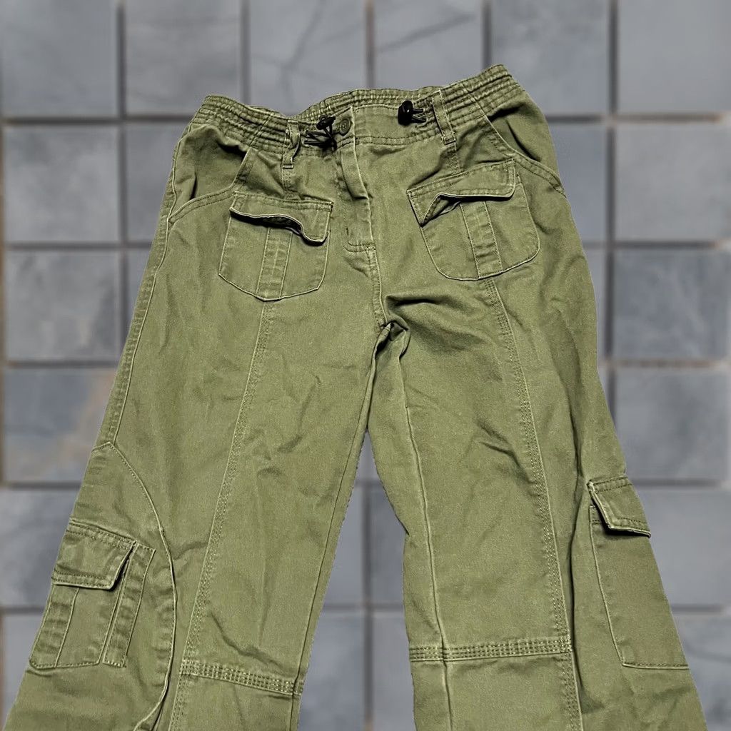 Brandy Melville Brandy Melville Pants Womens OS GRN Cargo Military Utility Straight Cotton Blend OS Regular Green 27x30 Mens? Size 42" / US 20 - 1 Thumbnail