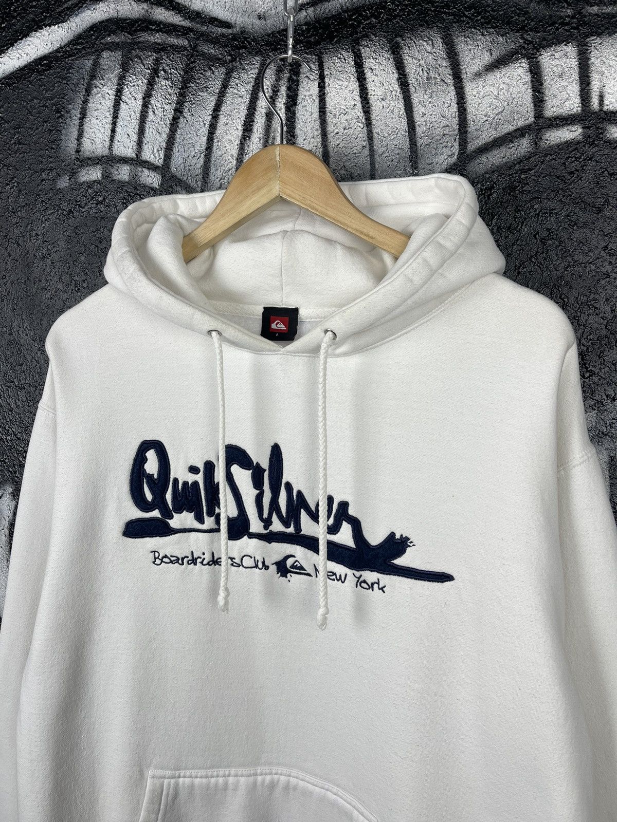 Quiksilver × Vintage Y2K Quiksilver Boardrider New York Hoodie Size US L / EU 52-54 / 3 - 3 Thumbnail