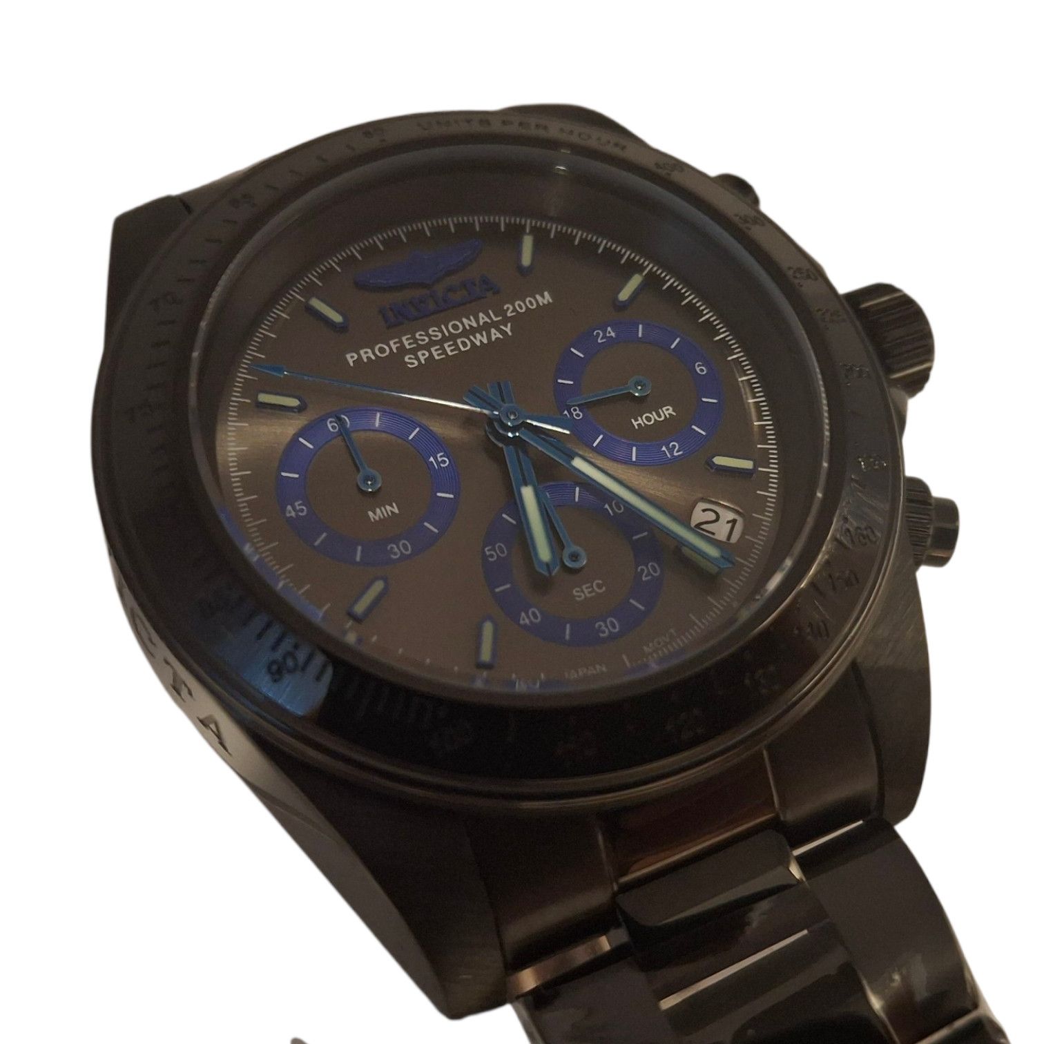 Invicta Invicta Speedway Torvane 39.5mm Black Chronograph 17313 Size 40 - 7 Thumbnail