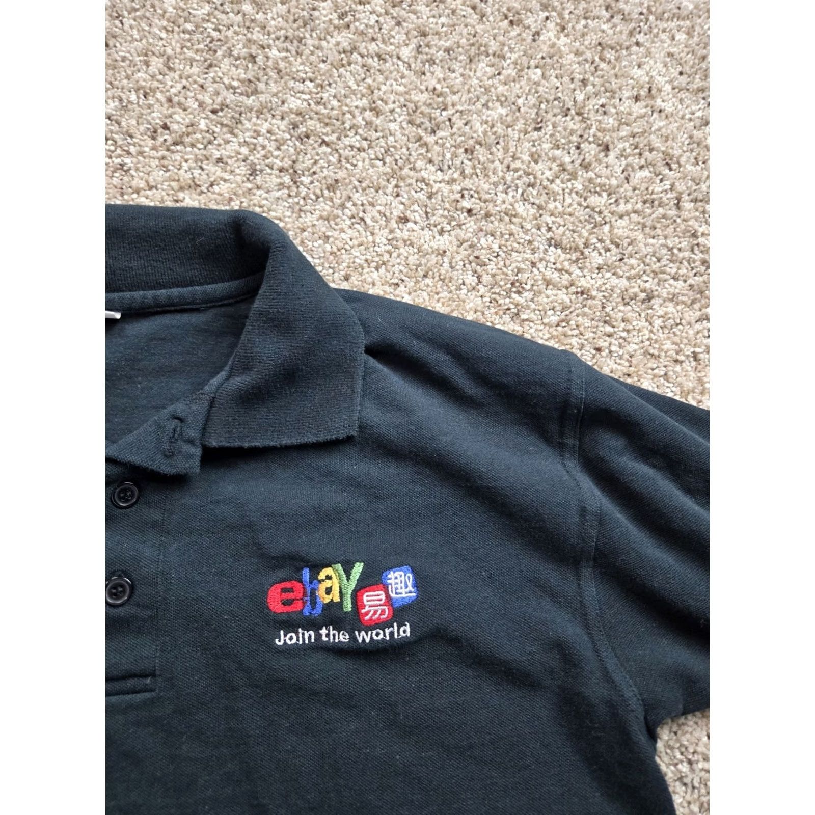 Vintage VINTAGE Polo Shirt XL Mens Black Short Sleeve Cotton Be Simple Y2K Polo Shirt Black XL Mens Regular Fit 90s Outdoor Mens Size US XL / EU 56 / 4 - 4 Thumbnail