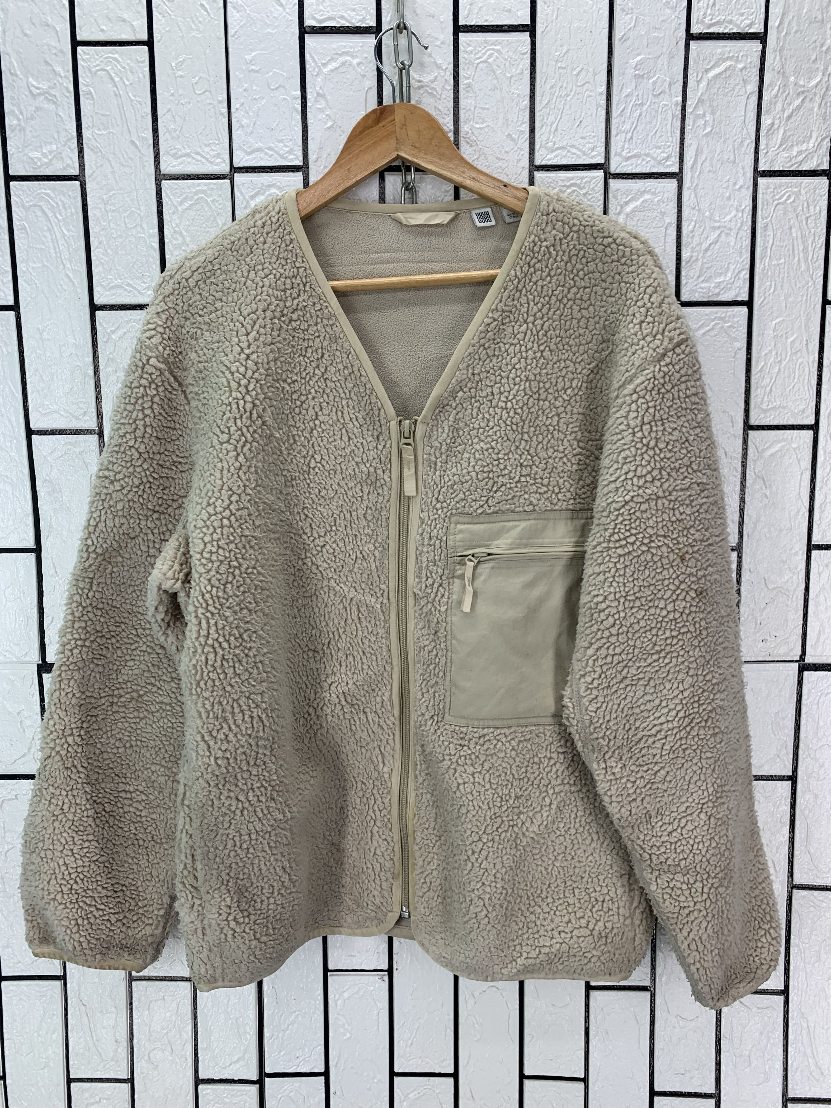 Lemaire × Uniqlo 📣BESTOFFERNOW Uniqlo UUU Sherpa Cardigan Size US M / EU 48-50 / 2 - 1 Thumbnail
