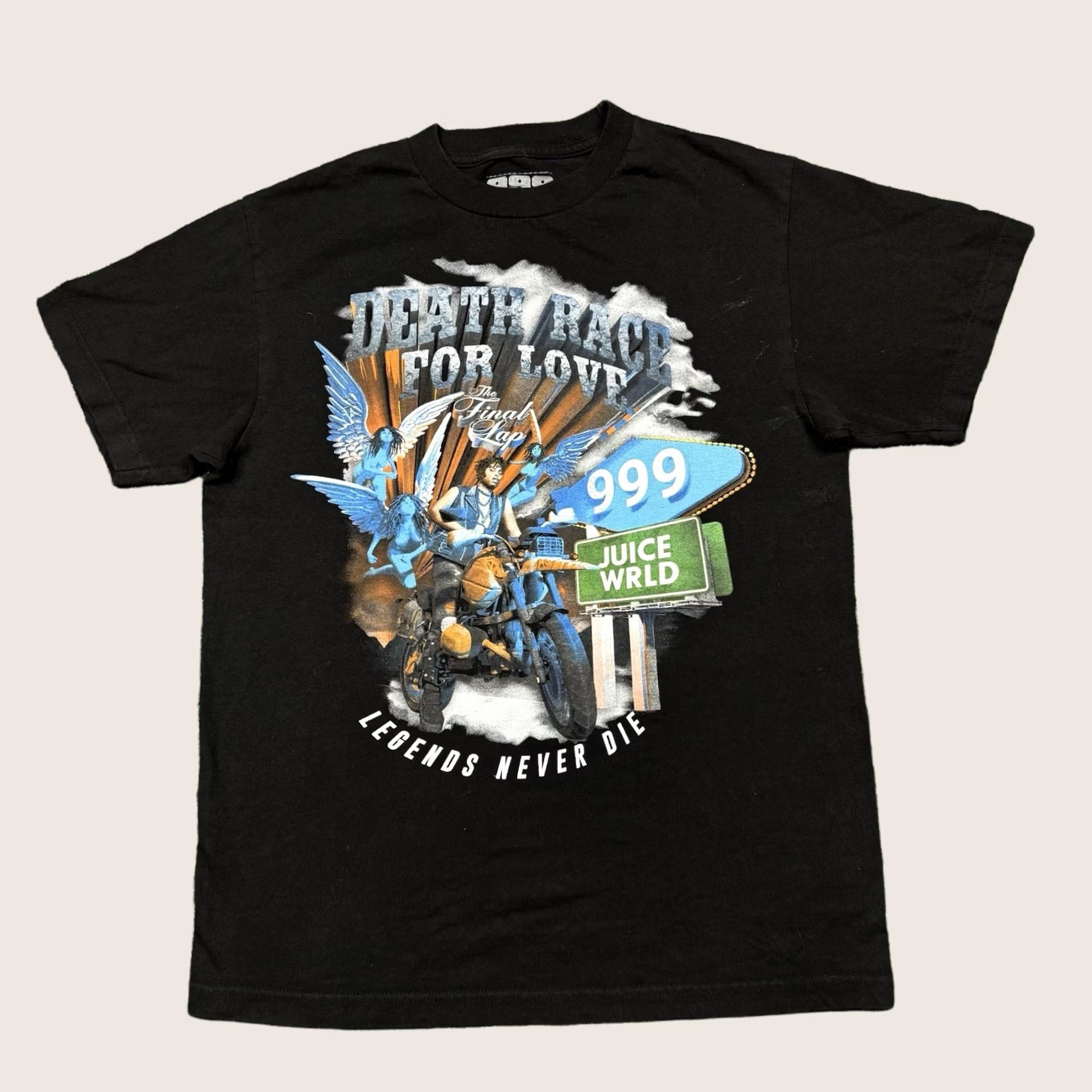 Vintage Juice Wrld Graphic T Shirt Men's M Black Short Sleeve Rap Tee Size US M / EU 48-50 / 2 - 1 Thumbnail