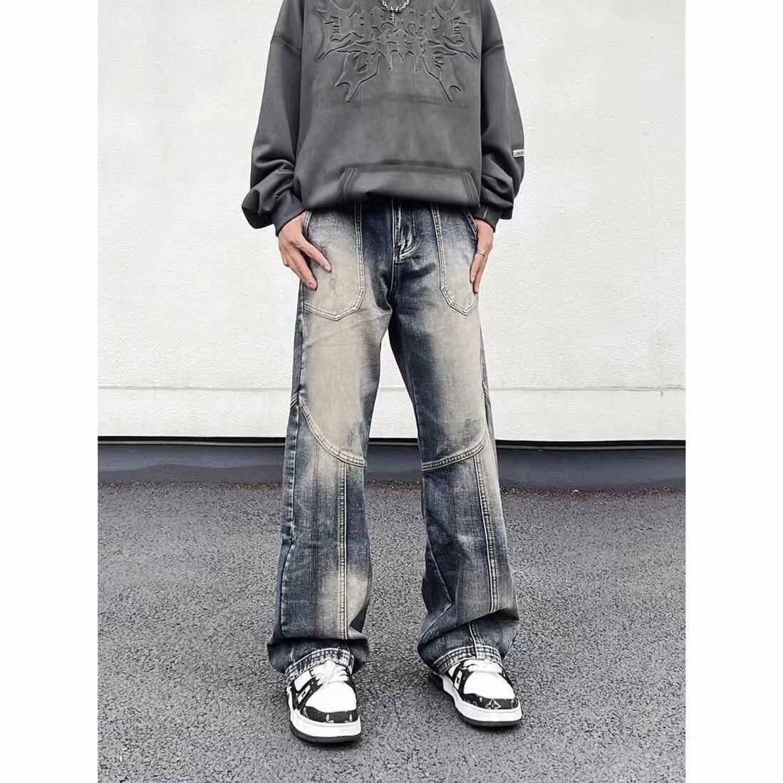 Japanese Brand Loose straight leg casual high street jeans Size US 32 / EU 48 - 6 Thumbnail