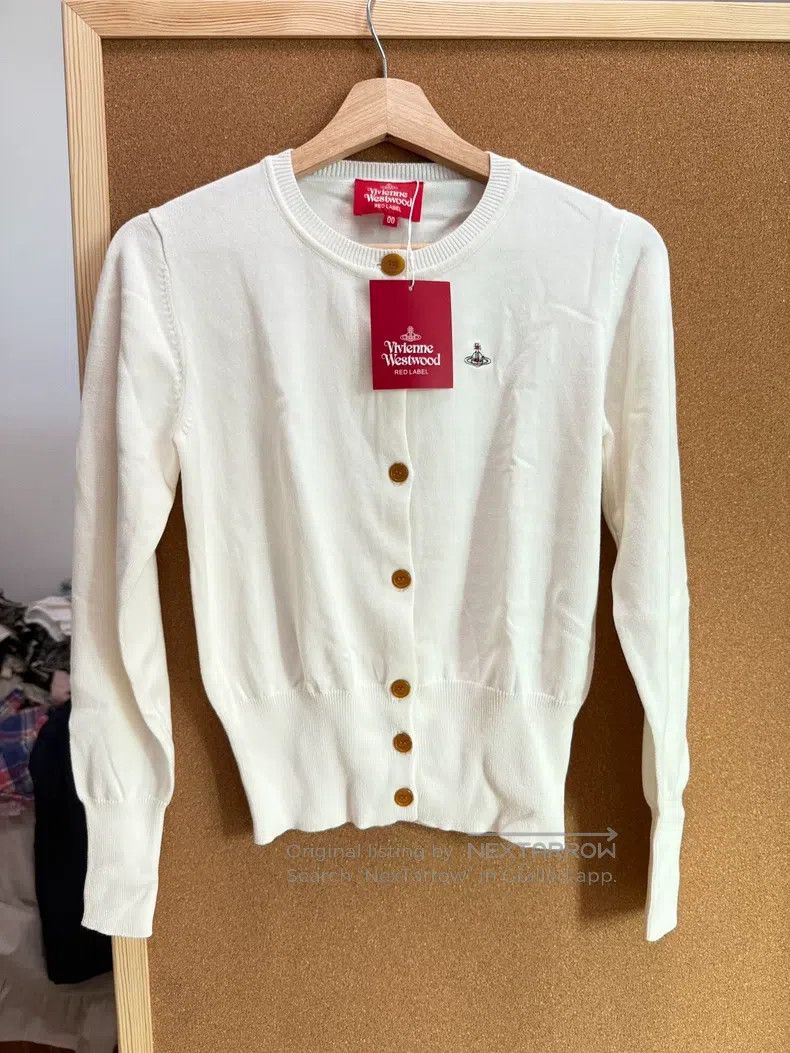 vivienne westwood Red Label Open Cardigan White Sweater