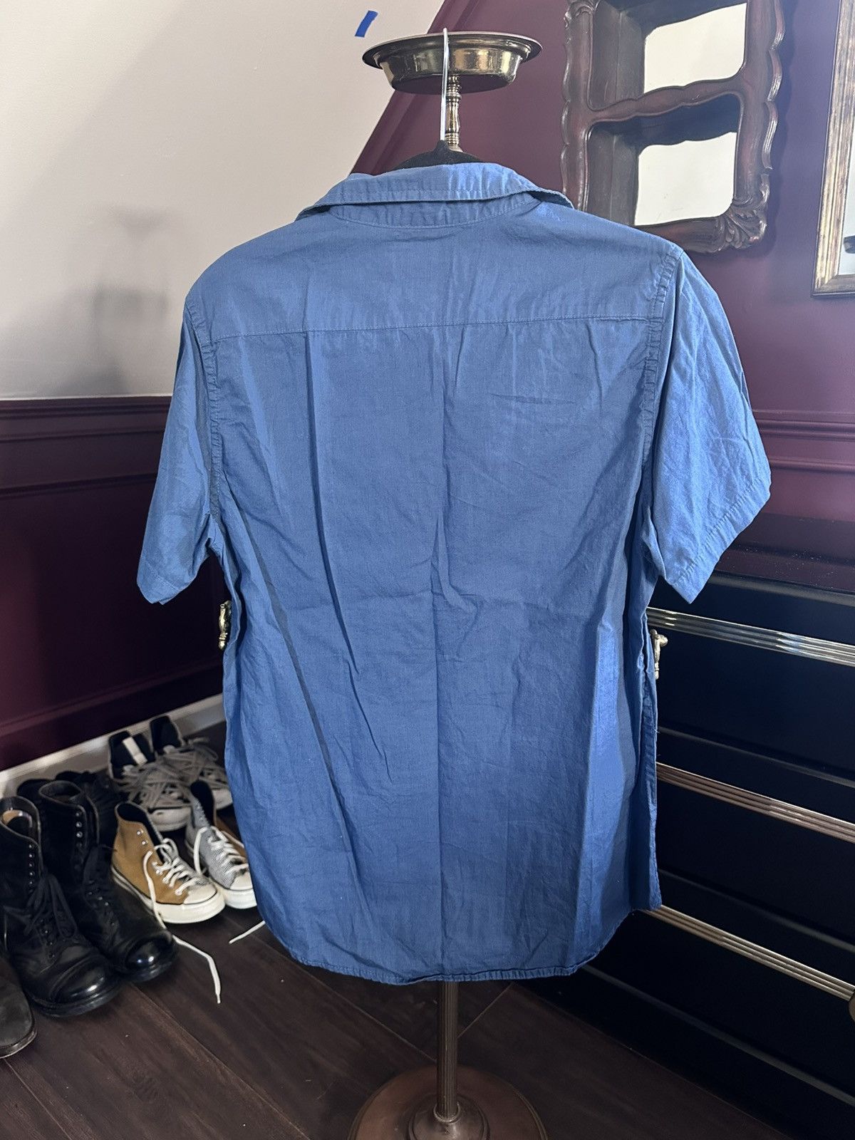 Onia ONIA blue short sleeve button up shirt Medium Size US M / EU 48-50 / 2 - 6 Thumbnail