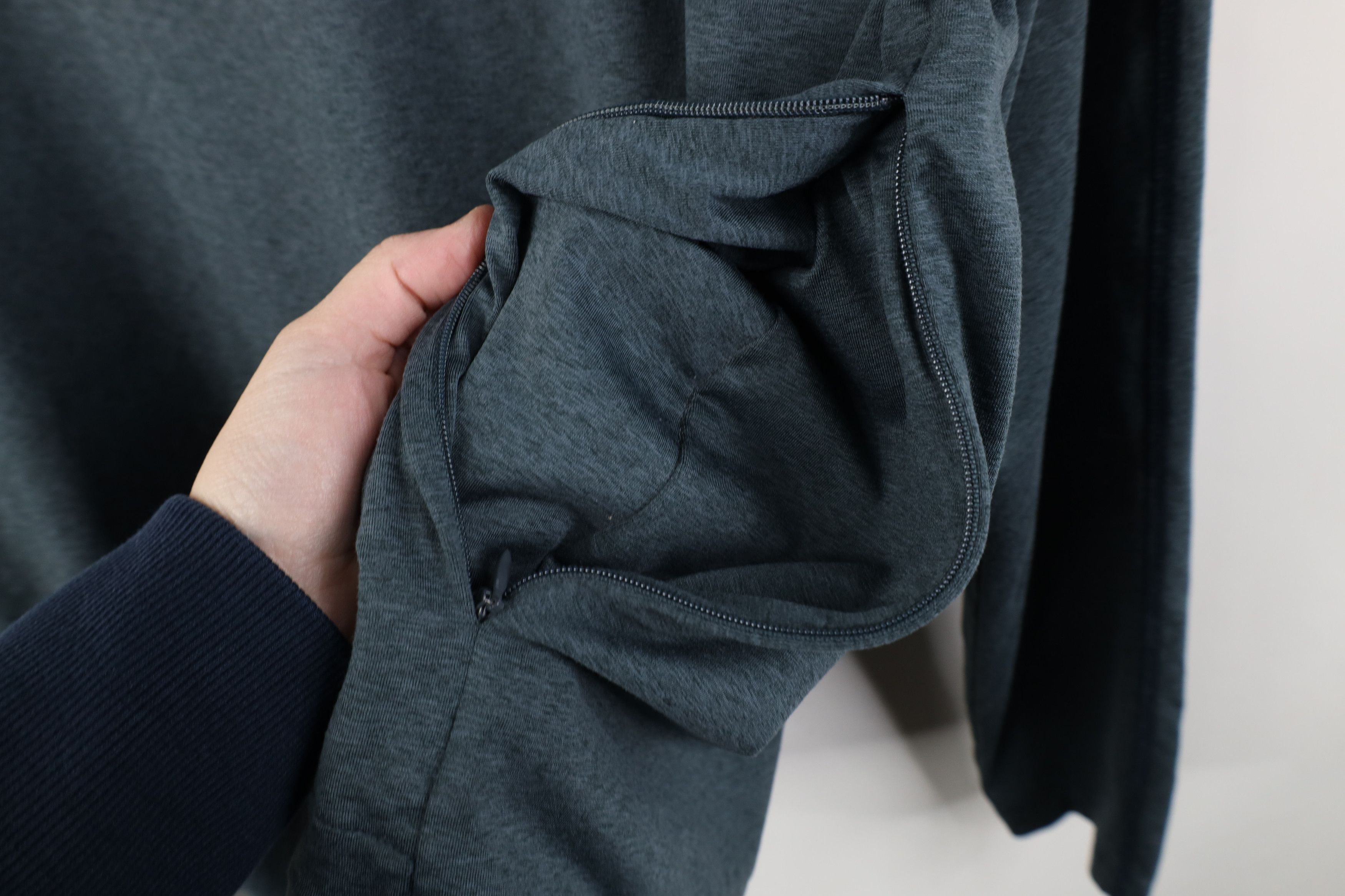 Everlane Everlane Blank Lightweight Jersey Knit Hoodie Heather Blue Size US M / EU 48-50 / 2 - 7 Thumbnail