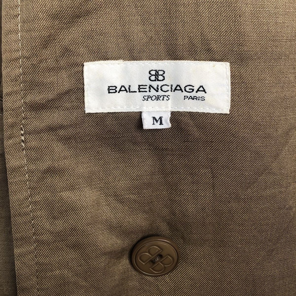 Balenciaga Vintage 90s Balenciaga Sport Linen Double Breasted Jacket Size US M / EU 48-50 / 2 - 18 Thumbnail