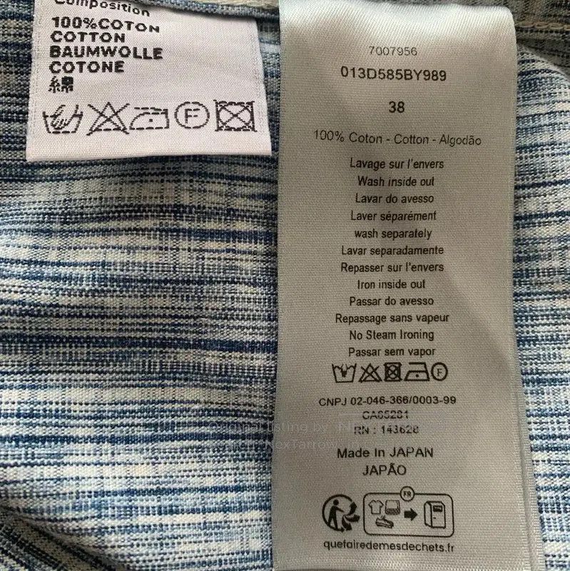Dior Dior Light Blue Cotton Women's Shirt . Size M / US 6-8 / IT 42-44 - 6 Thumbnail