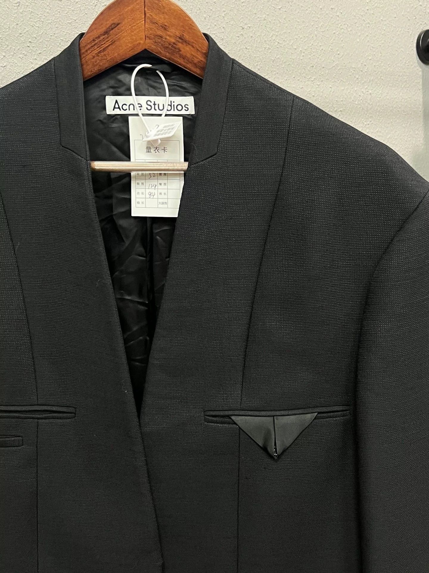 Acne Studios Acne Studios Black Oversized Collarless Blazer Size US M / EU 48-50 / 2 - 3 Thumbnail