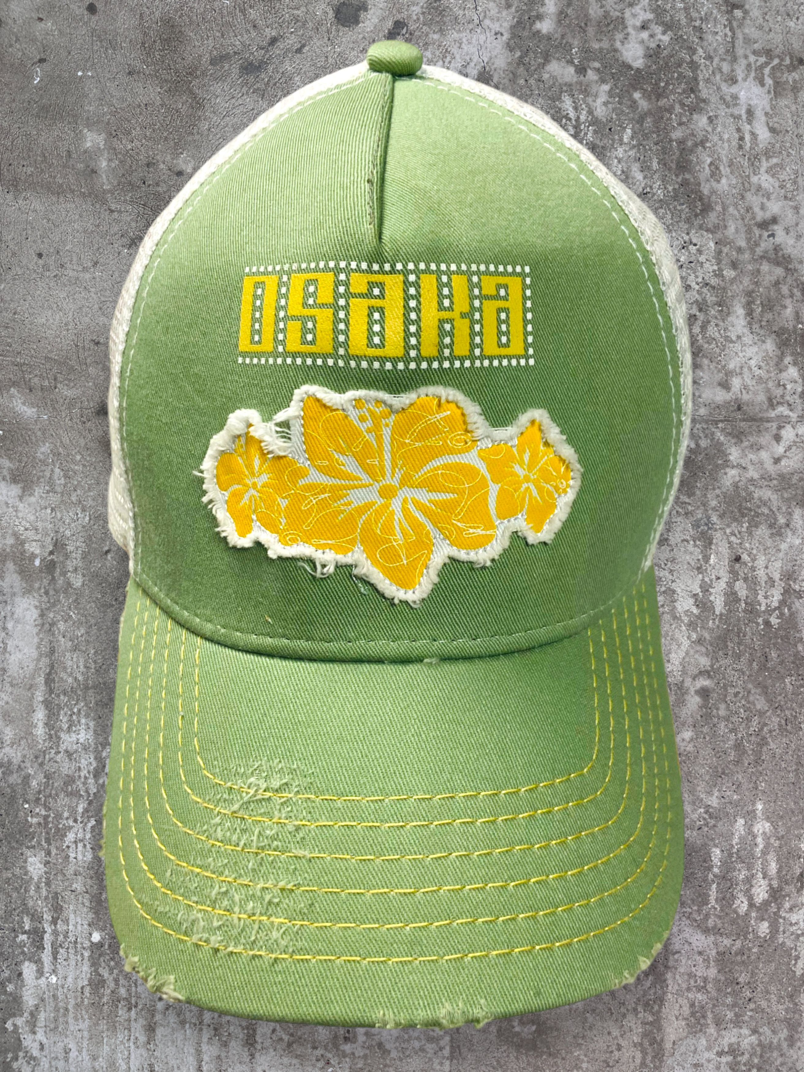 Japanese Brand Y2K KAPITAL STYLE OSAKA JAPAN DISTRESSED TRACKER CAP № 4168 Size ONE SIZE - 1 Thumbnail