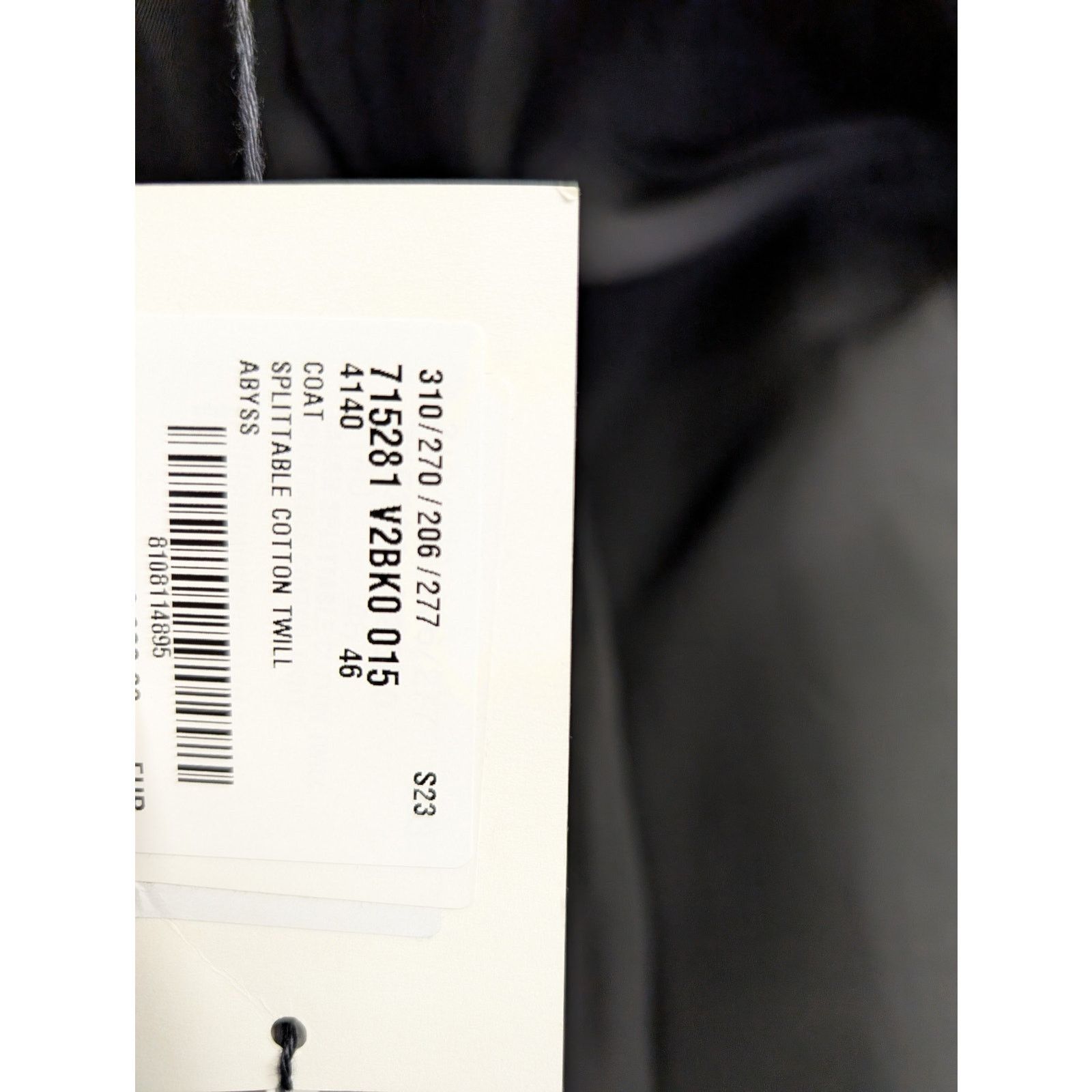 Bottega Veneta o1rshd1 Splittable Cotton Twill Coat in Abyss Blue Size US S / EU 44-46 / 1 - 22 Thumbnail