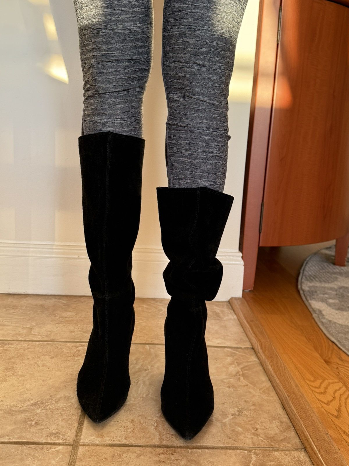 Zara suede boots with heels Zara Size US 9 / IT 39 - 11 Thumbnail