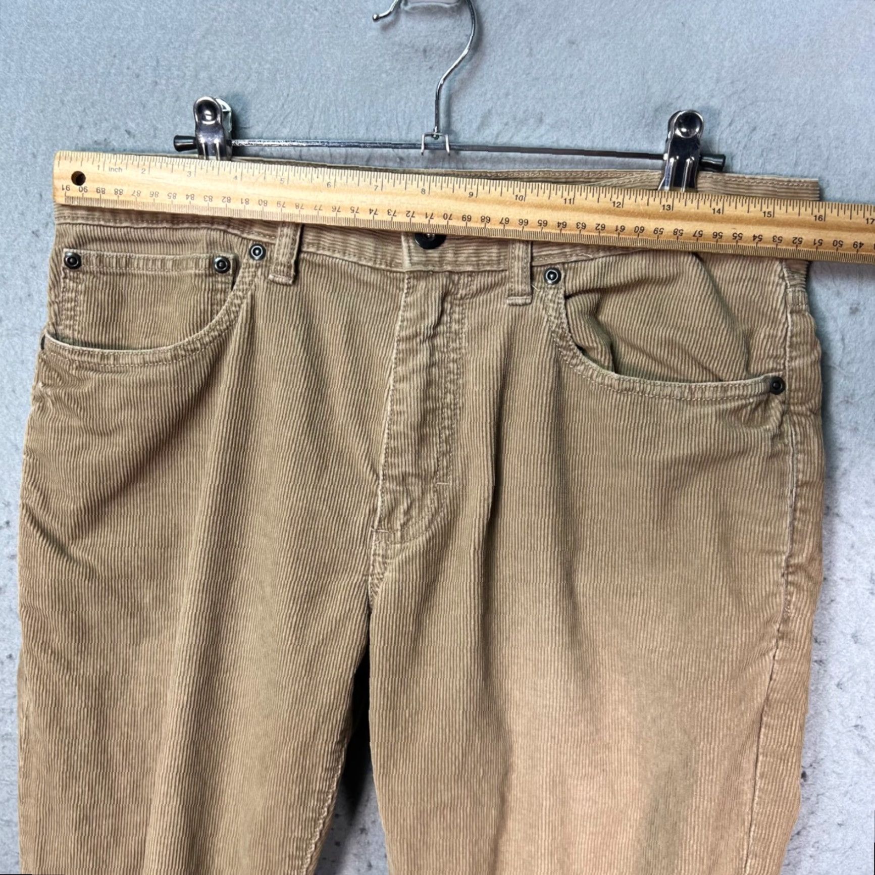 J.Crew J.CREW 484 Mens Pants 31 x 32 Slim Fit Corduroy Beige Cotton Shirt? Size US 31 - 5 Thumbnail