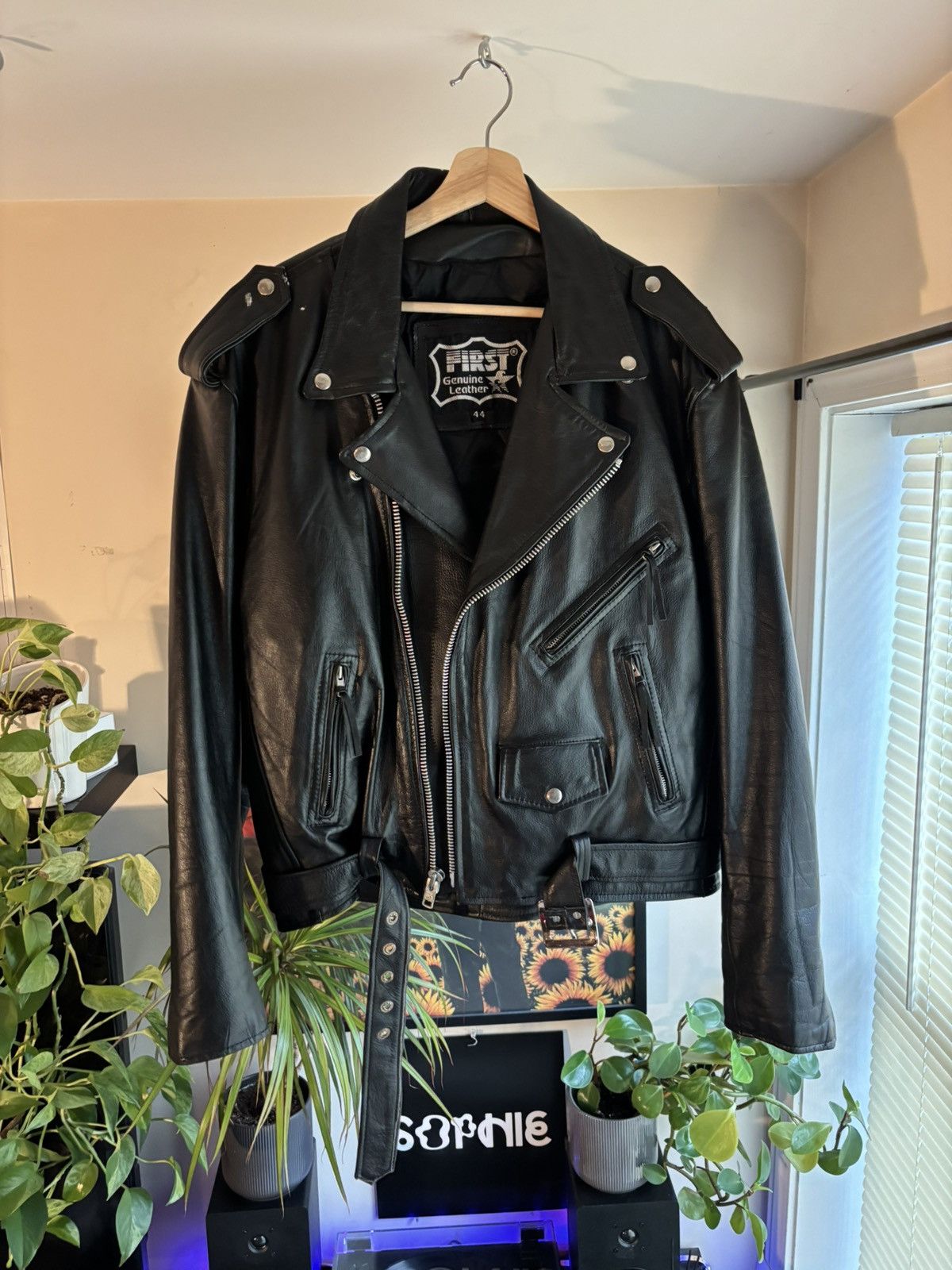 Vintage VINTAGE BIKER 🏍️JACKET🖤 Size US M / EU 48-50 / 2 - 1 Thumbnail
