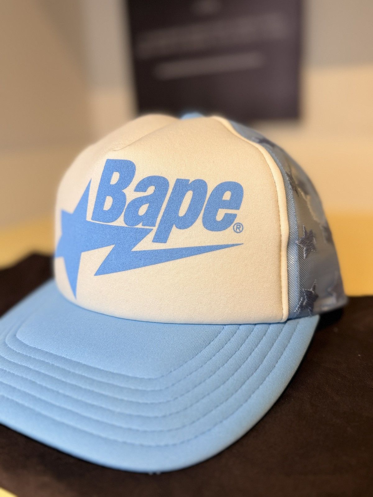 Bape New Bape Sta Mesh Cap Light Blue Mens 1i20-180-003 Size ONE SIZE - 2 Thumbnail