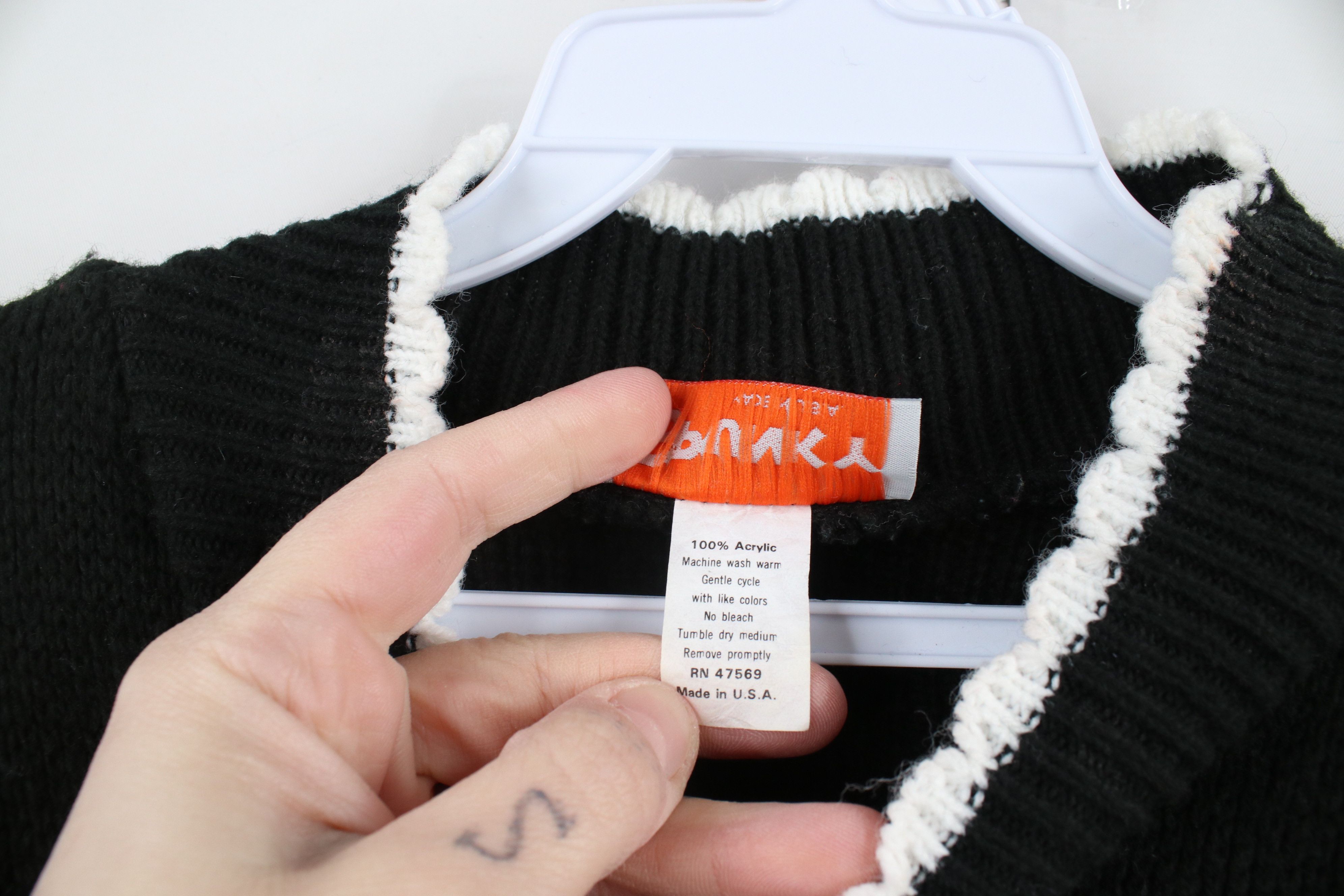 Vintage Vintage 90s Streetwear House Cat Kitten Knit Sweater USA Size L / US 10 / IT 46 - 8 Thumbnail