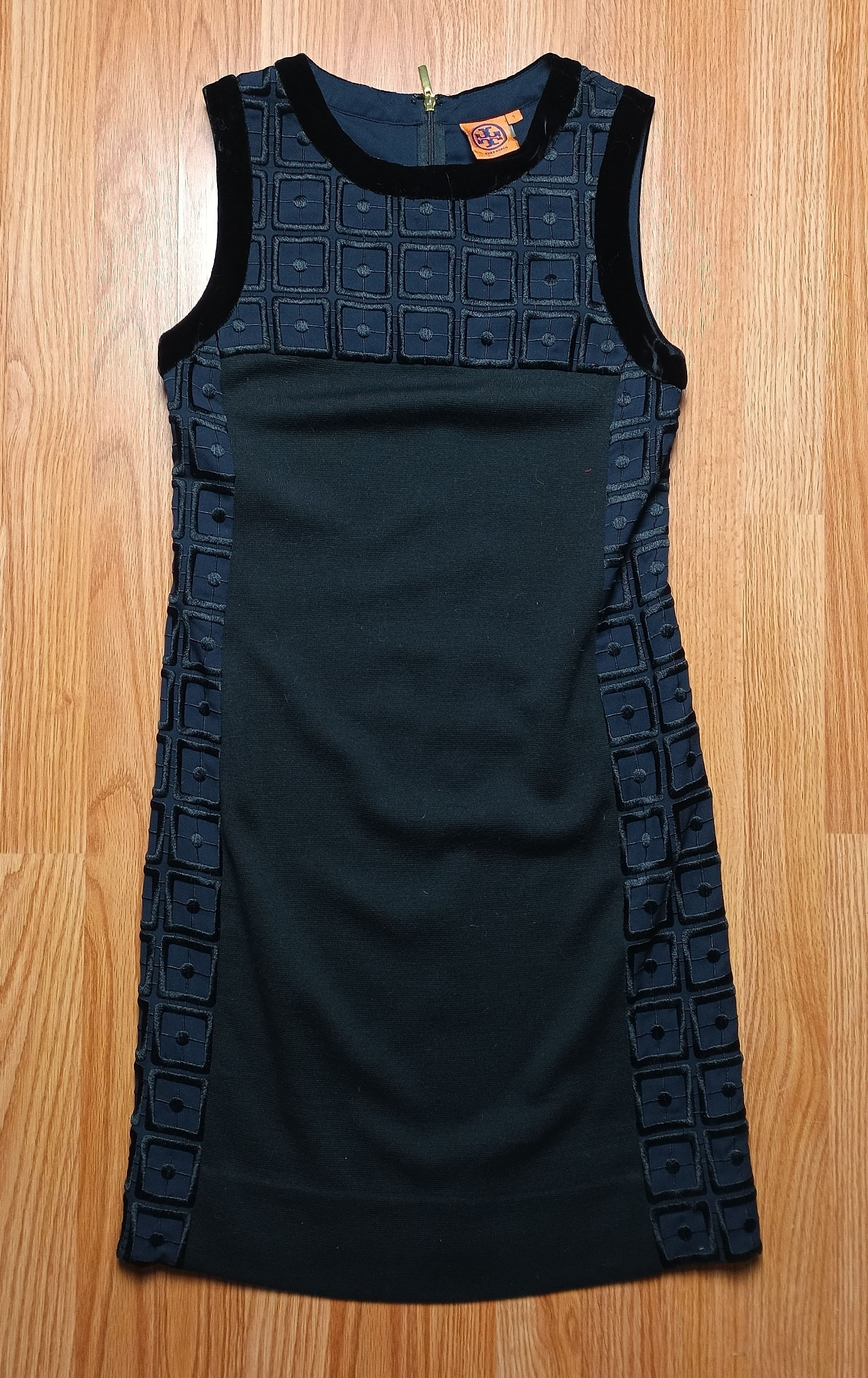 Tory Burch Tory Burch Denice Black Wool Silk Dress Size S Size S / US 4 / IT 40 - 9 Thumbnail