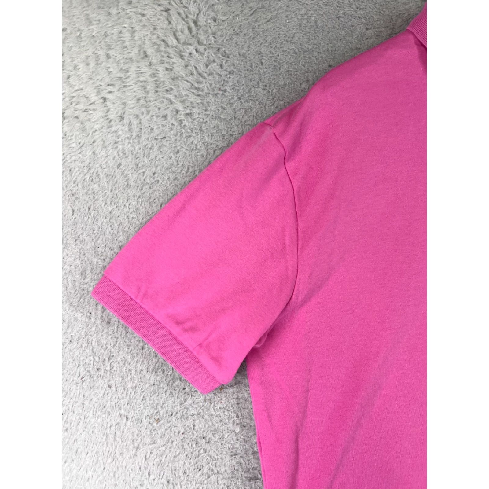 Ralph Lauren VINTAGE Ralph Lauren Polo Shirt Men L Pink 100% Cotton Jersey Polo Golf Classic Embroidered Logo 40 in Chest Short Sleeve Size US L / EU 52-54 / 3 - 3 Thumbnail