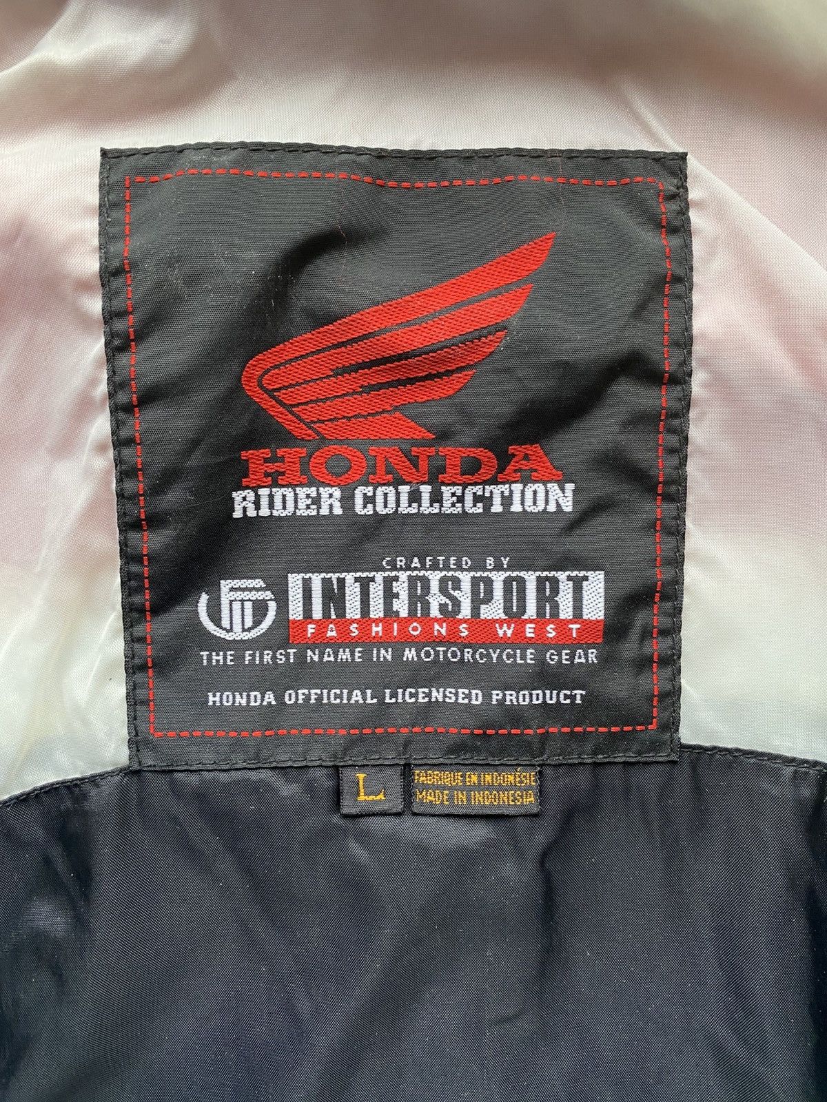 Honda Large Vintage Black, Red, and White Honda Sports Jacket Size US L / EU 52-54 / 3 - 8 Thumbnail