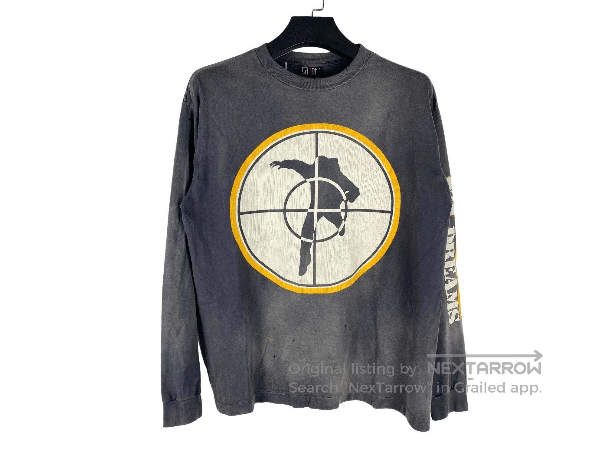 Saint Laurent Paris Saint Laurent Paris Target-centered print, distressed long Size US S / EU 44-46 / 1 - 1 Thumbnail