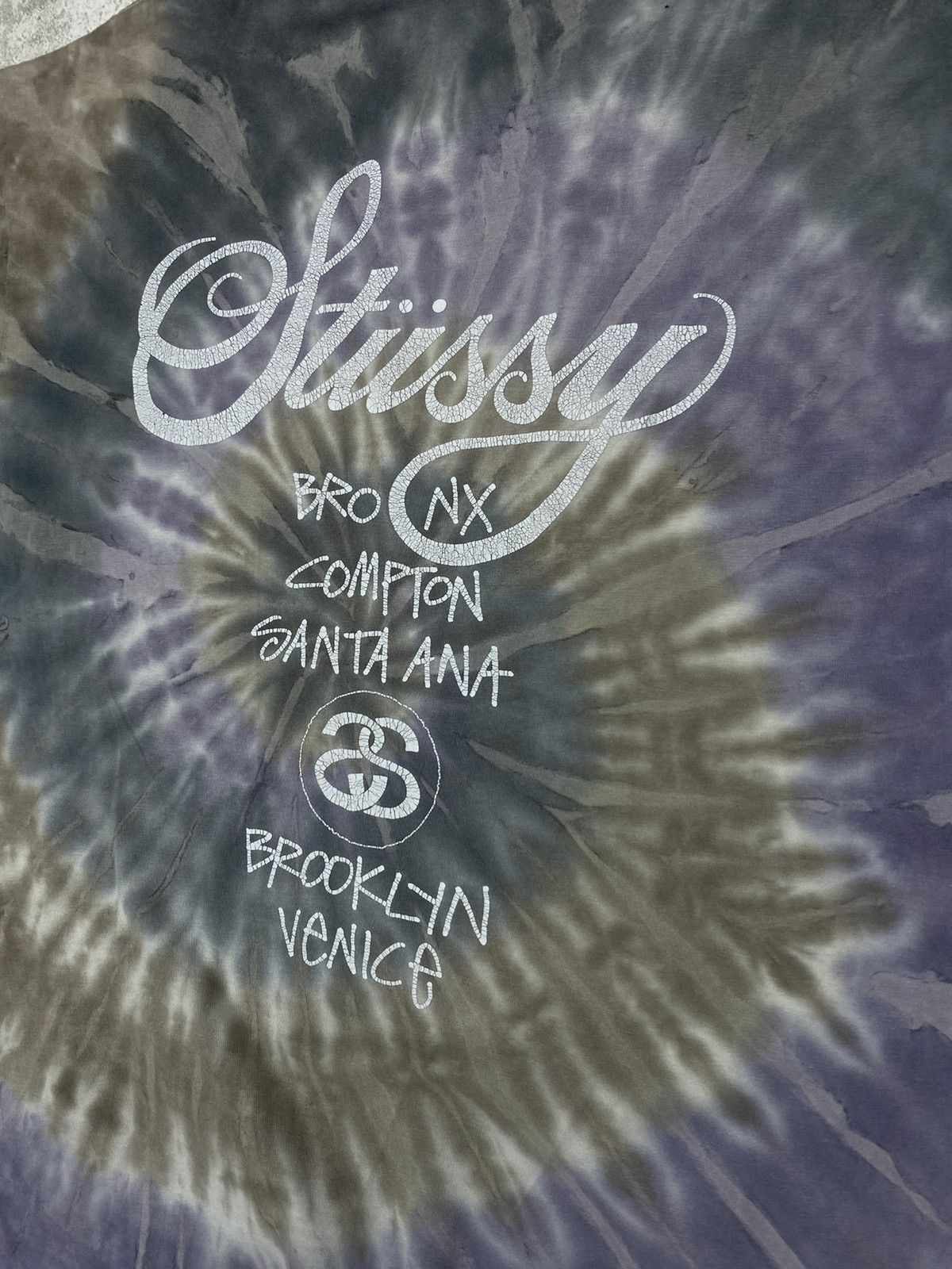Stussy Stüssy Spiral Tie-Dye World Tour T-shirt Global Graphic Tee Size US L / EU 52-54 / 3 - 5 Thumbnail
